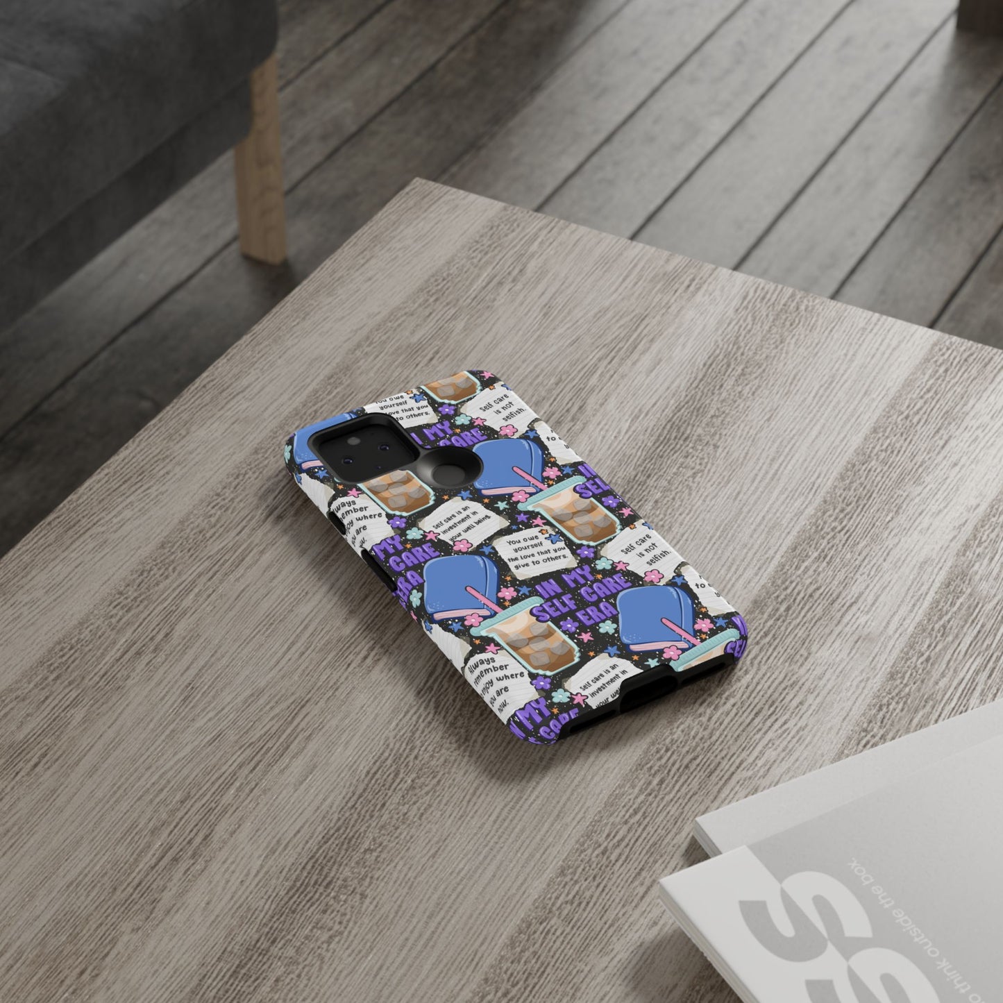 Self Care Tough Phone Case | Shockproof | Samsung Case | Google Case | Bookish