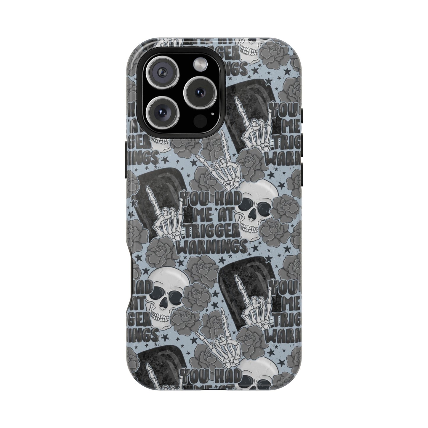 You Had Me At Trigger Warnings MagSafe Tough Phone Case | Shockproof | iPhone Case | Bookish Phone Case |