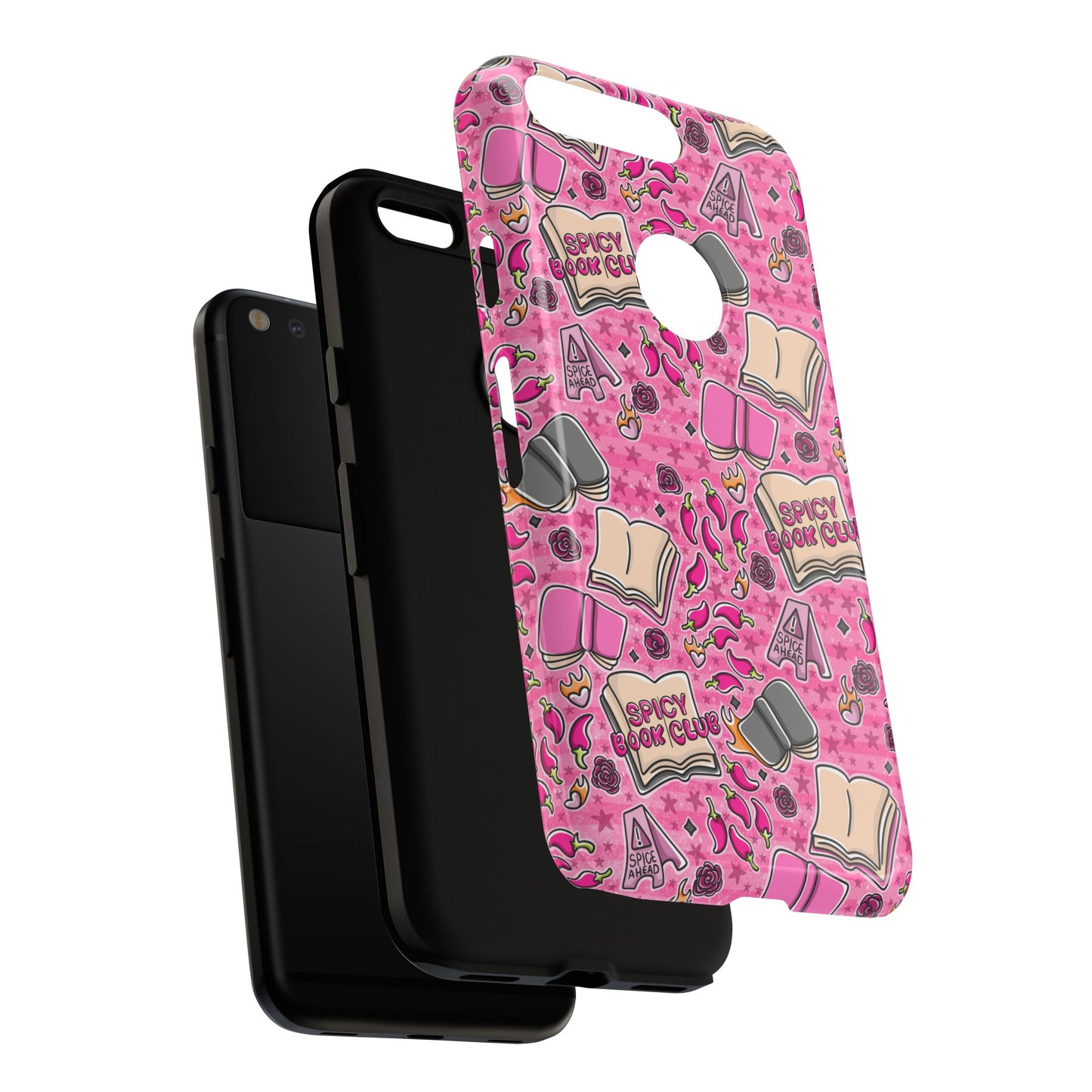 Spicy Book Club Tough Phone Case | Shockproof | Samsung Case | Google Case | Bookish