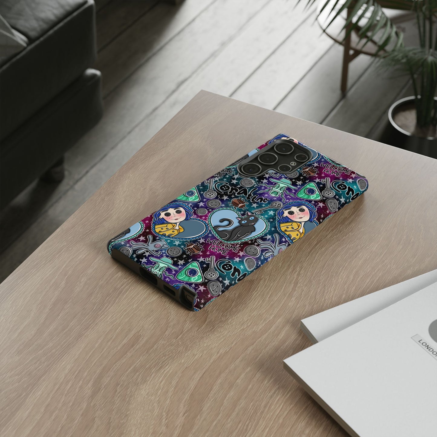 Button Girl Tough Phone Case | Shockproof | Samsung Case | Google Case |