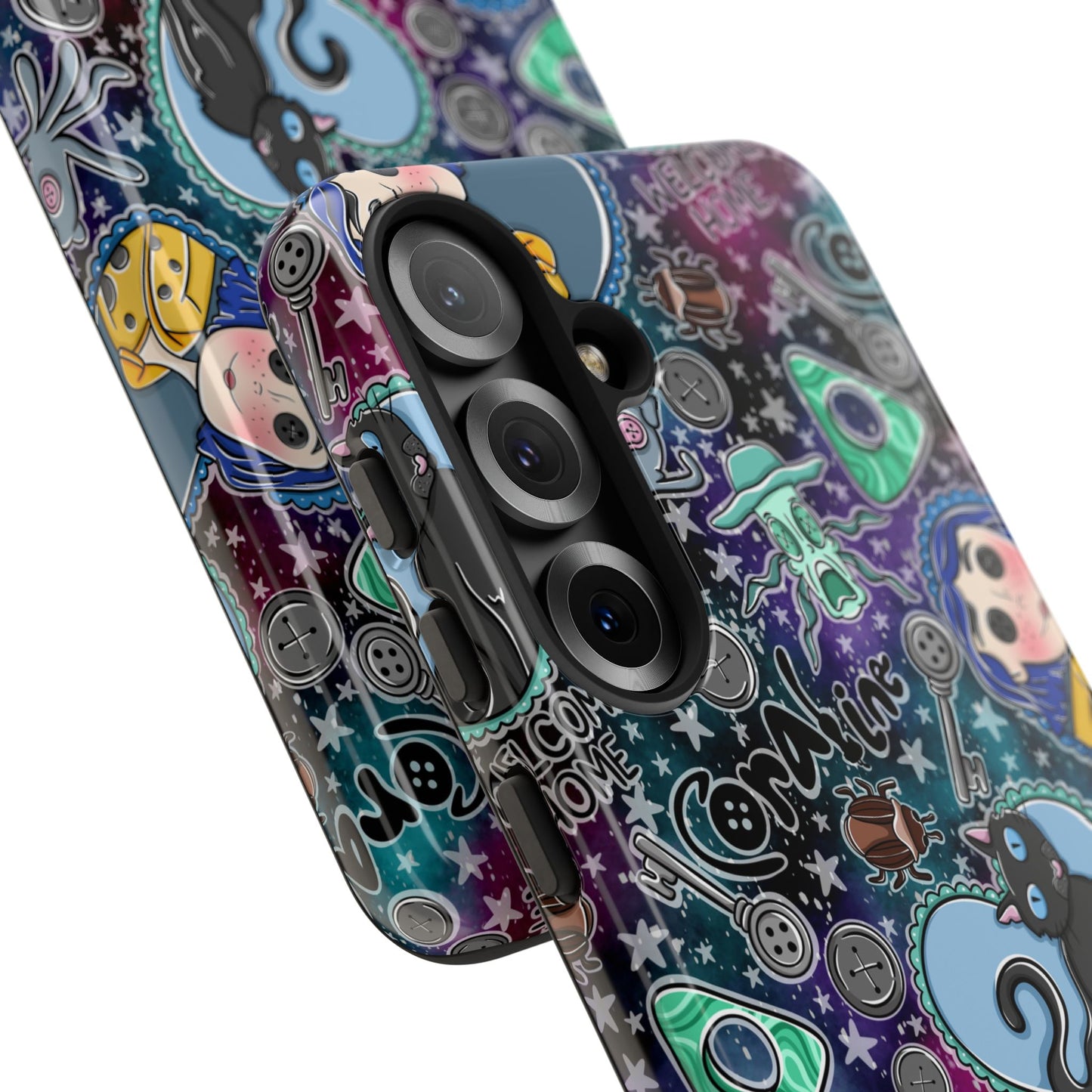 Button Girl Tough Phone Case | Shockproof | Samsung Case | Google Case |
