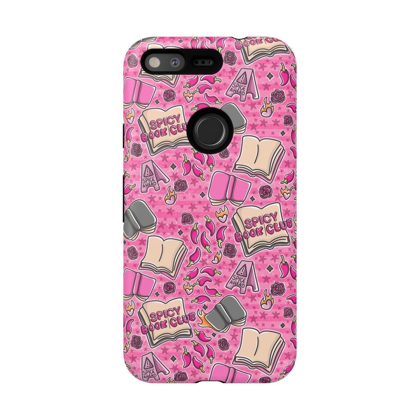 Spicy Book Club Tough Phone Case | Shockproof | Samsung Case | Google Case | Bookish