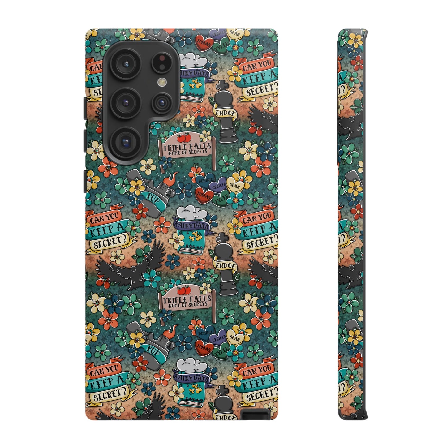 Triple Falls Tough Phone Case | Shockproof | Samsung Case | Google Case | Bookish