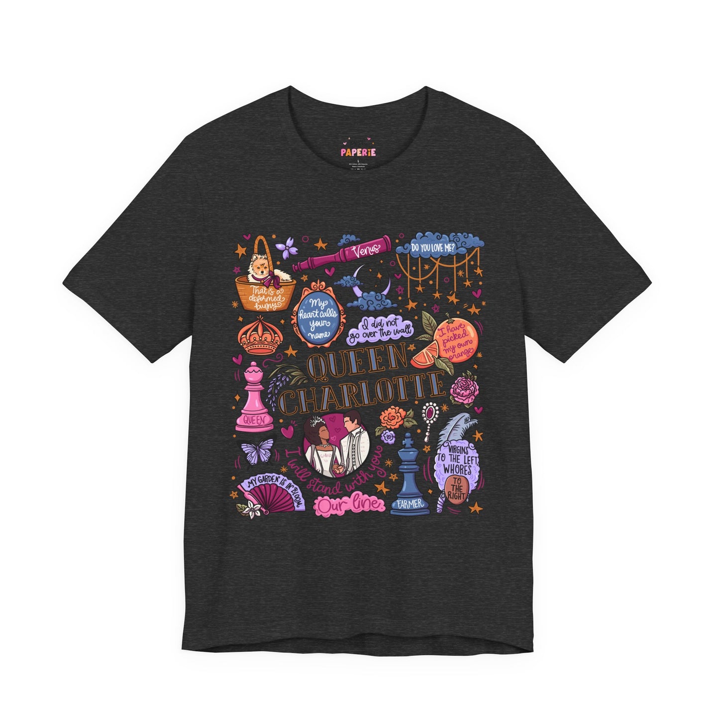 Queen Charlotte T-Shirt | Graphic Tee | Bookish Merch |