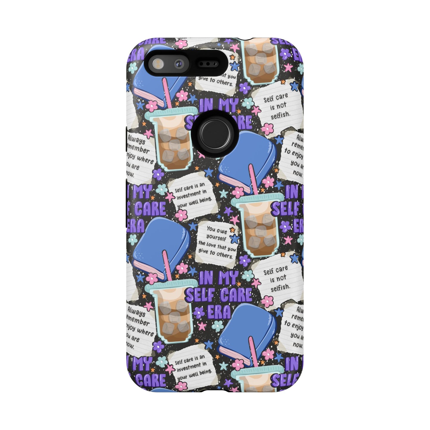 Self Care Tough Phone Case | Shockproof | Samsung Case | Google Case | Bookish