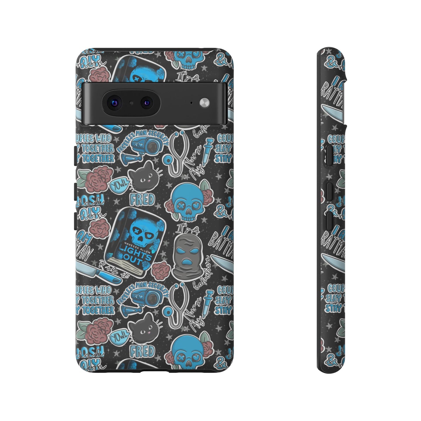 Lights Out Tough Phone Case | Shockproof | Samsung Case | Google Case | Bookish