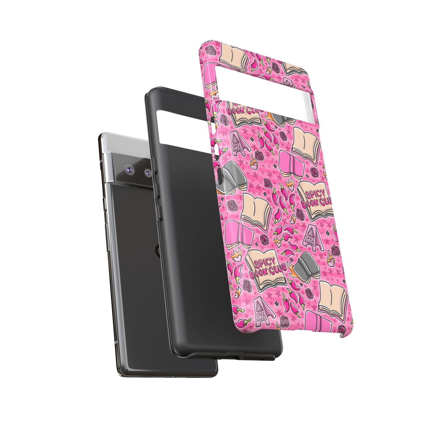Spicy Book Club Tough Phone Case | Shockproof | Samsung Case | Google Case | Bookish