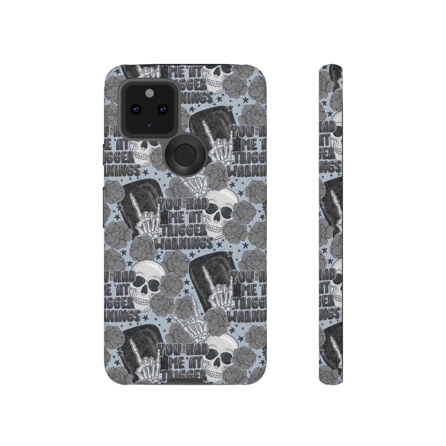 Trigger Warning Tough Phone Case | Shockproof | Samsung Case | Google Case | Bookish