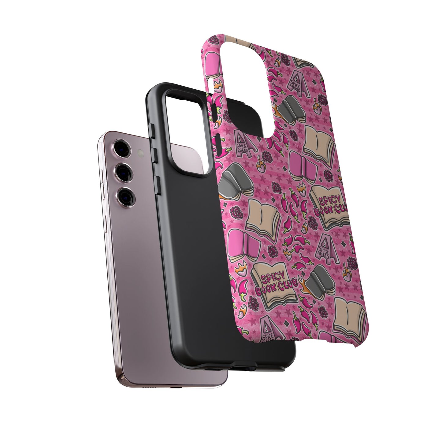 Spicy Book Club Tough Phone Case | Shockproof | Samsung Case | Google Case | Bookish