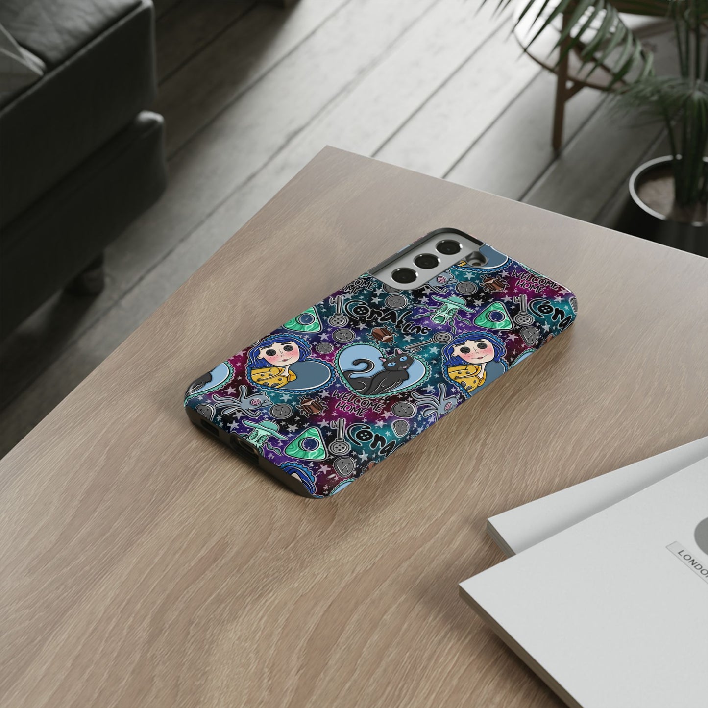 Button Girl Tough Phone Case | Shockproof | Samsung Case | Google Case |
