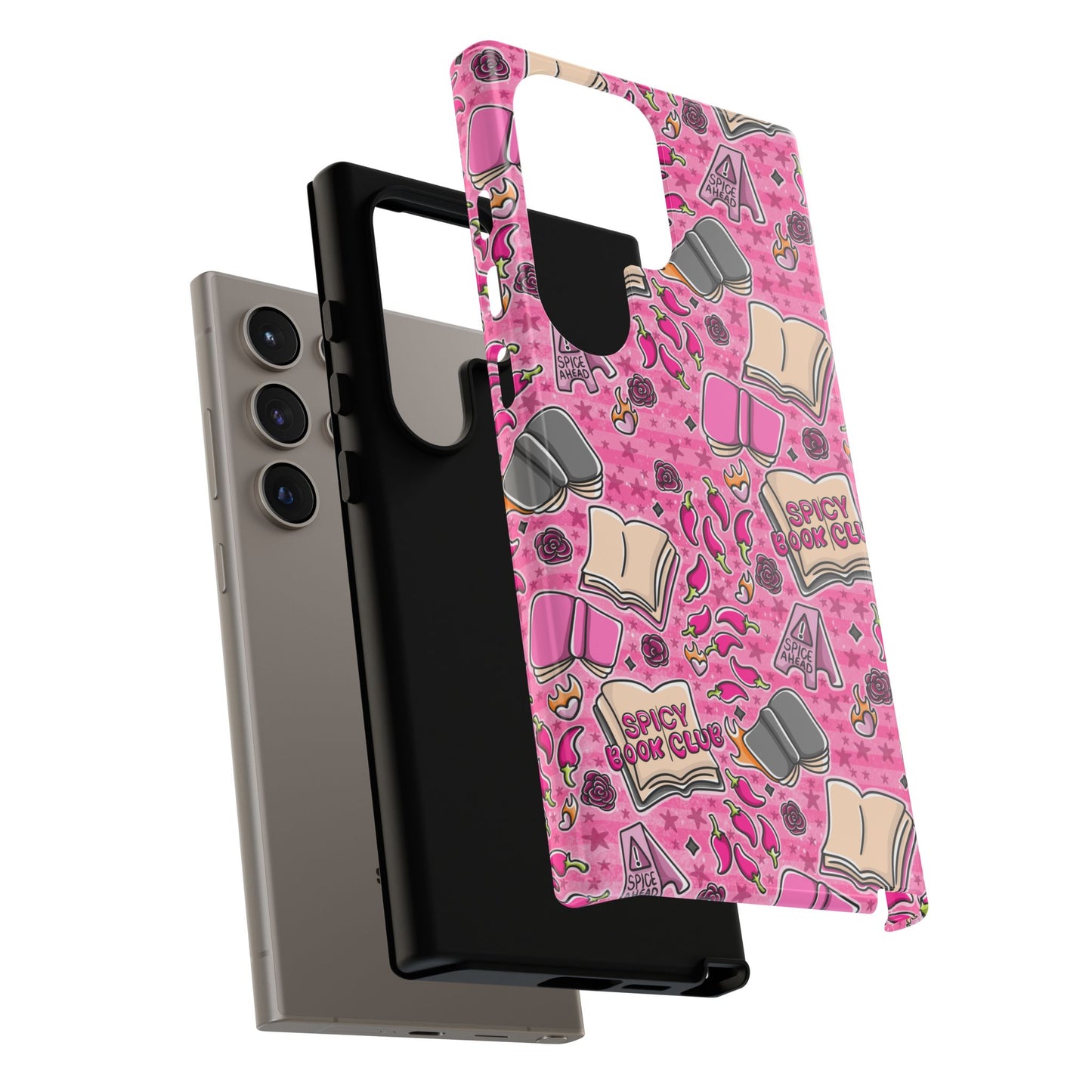 Spicy Book Club Tough Phone Case | Shockproof | Samsung Case | Google Case | Bookish