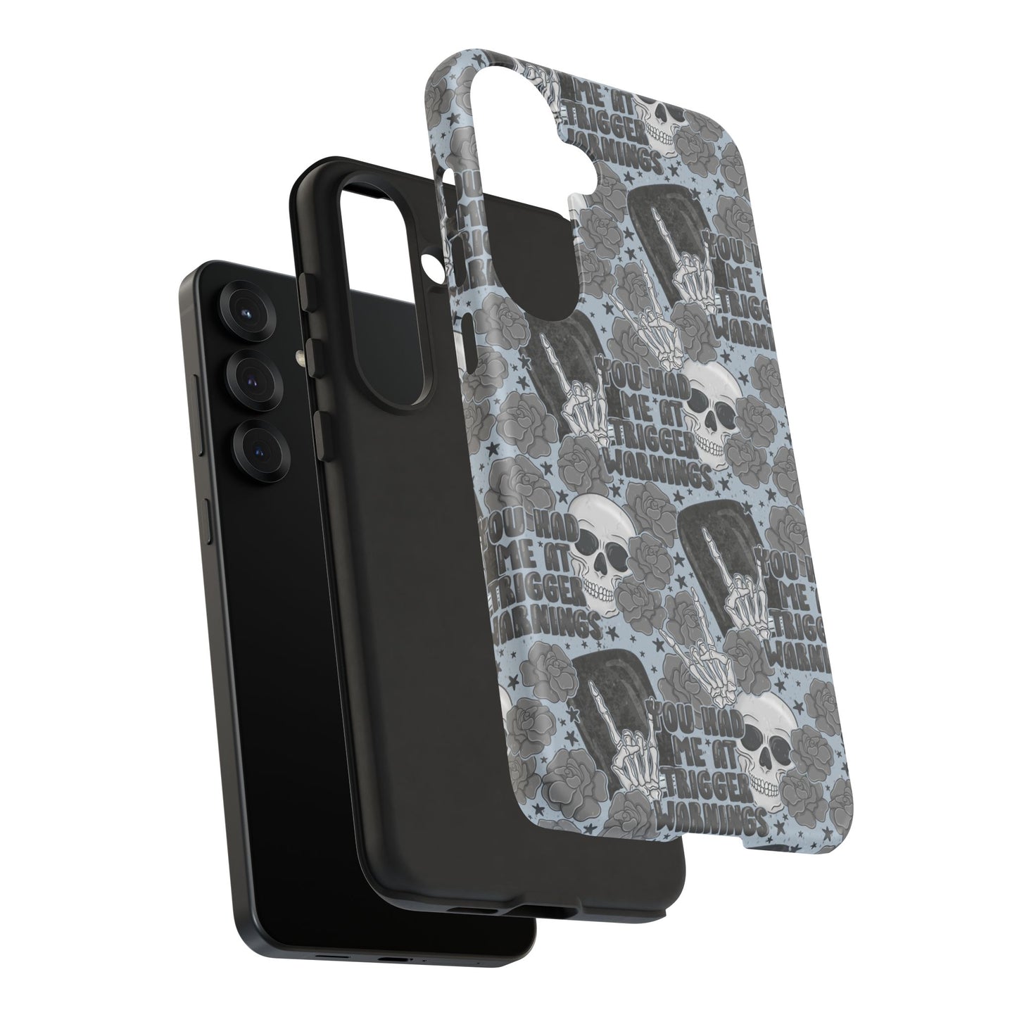 Trigger Warning Tough Phone Case | Shockproof | Samsung Case | Google Case | Bookish