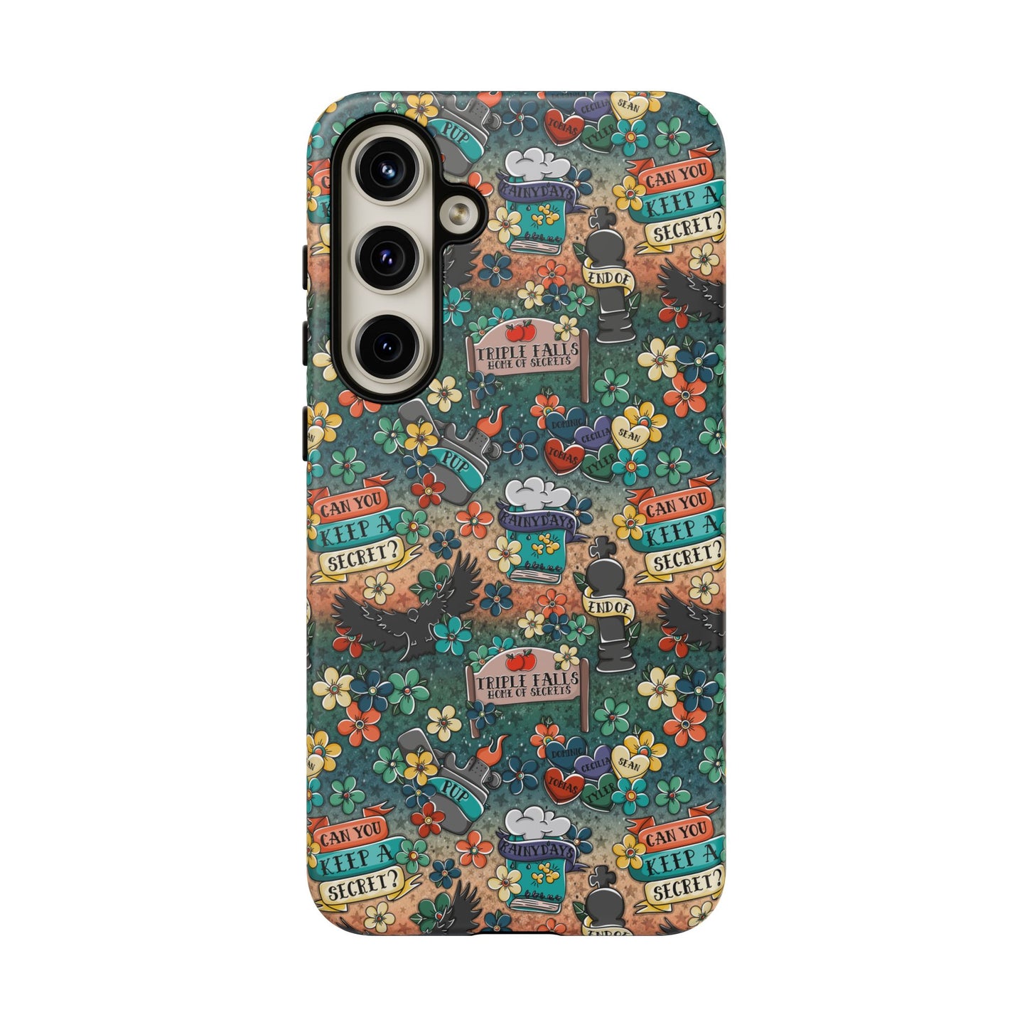 Triple Falls Tough Phone Case | Shockproof | Samsung Case | Google Case | Bookish