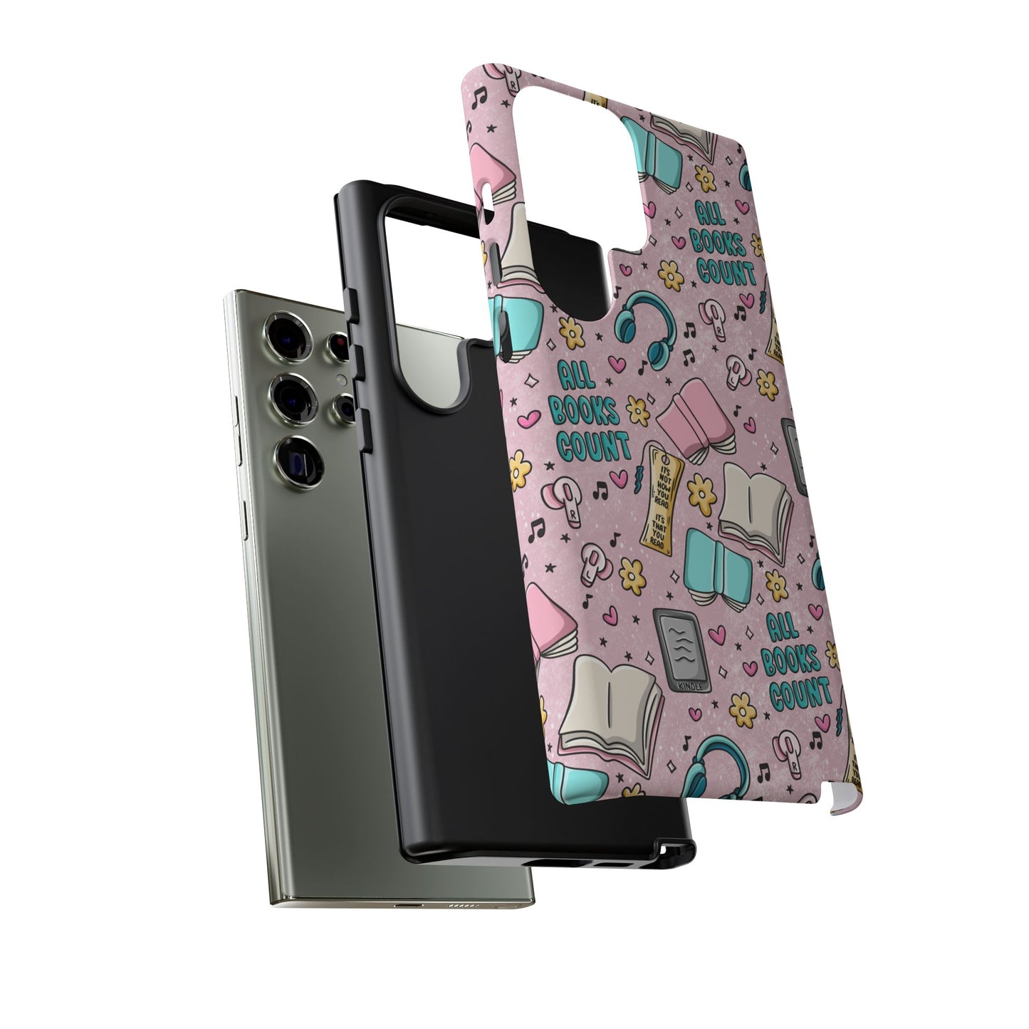 All Books Count Tough Phone Case | Shockproof | Samsung Case | Google Case | Bookish