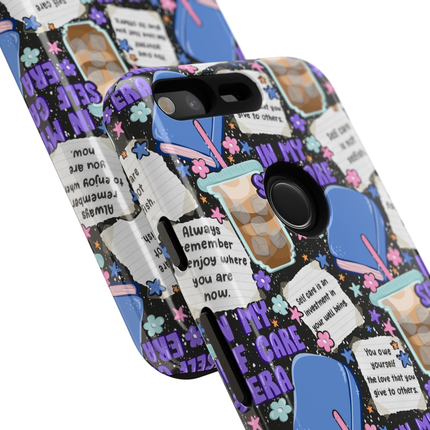 Self Care Tough Phone Case | Shockproof | Samsung Case | Google Case | Bookish