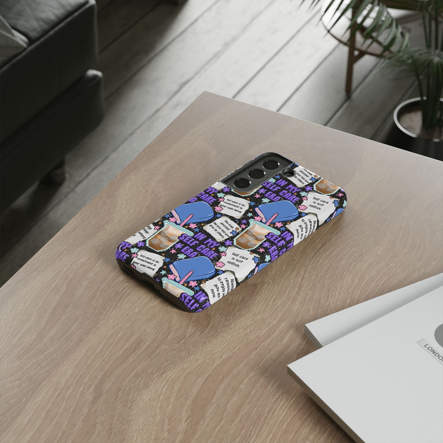 Self Care Tough Phone Case | Shockproof | Samsung Case | Google Case | Bookish