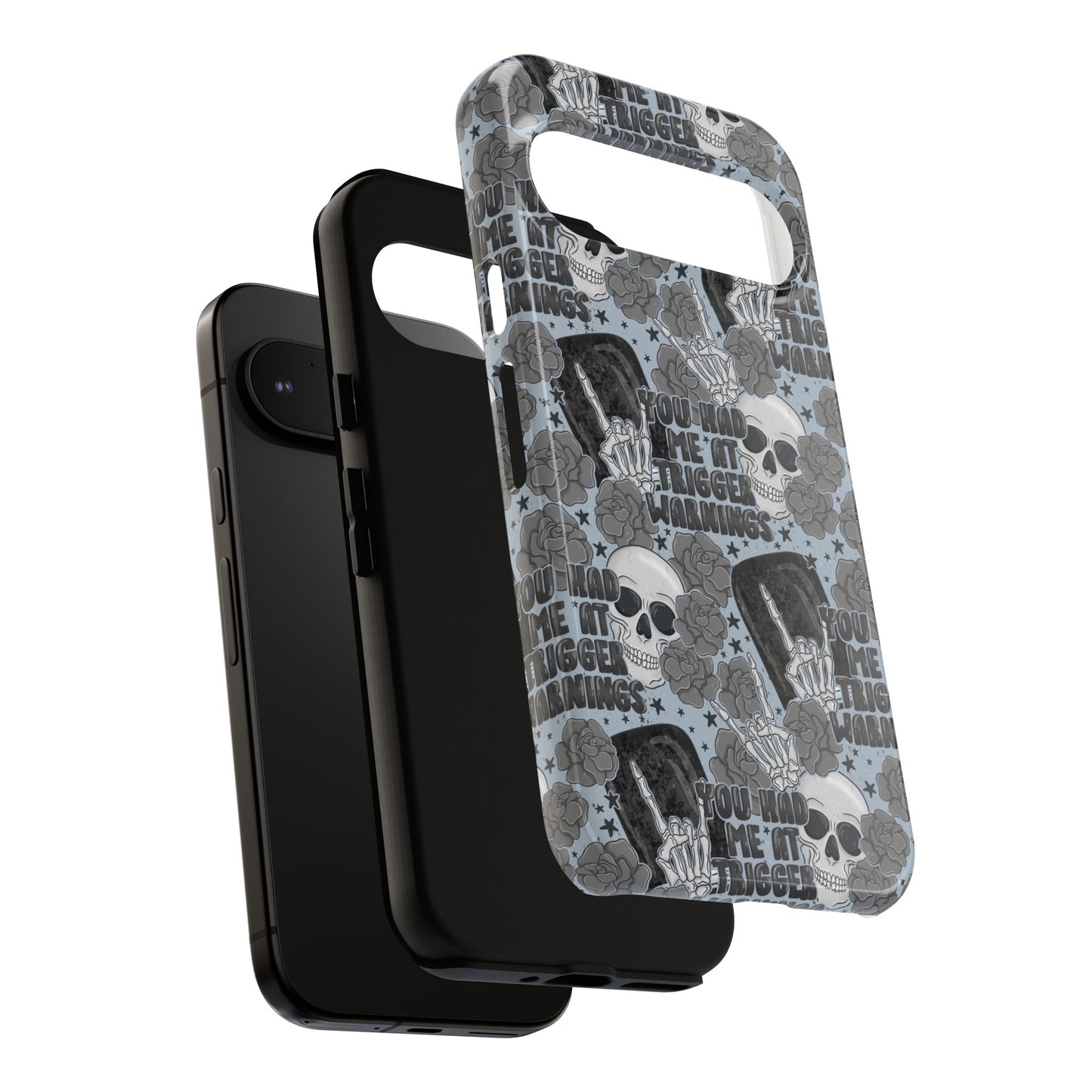 Trigger Warning Tough Phone Case | Shockproof | Samsung Case | Google Case | Bookish