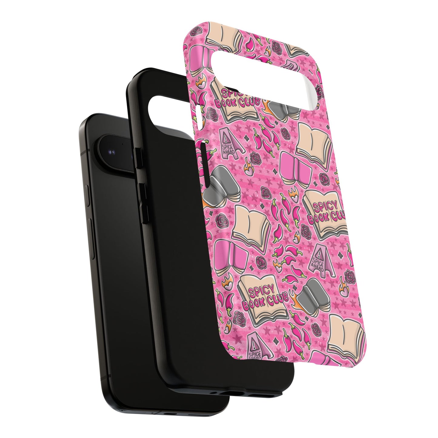 Spicy Book Club Tough Phone Case | Shockproof | Samsung Case | Google Case | Bookish