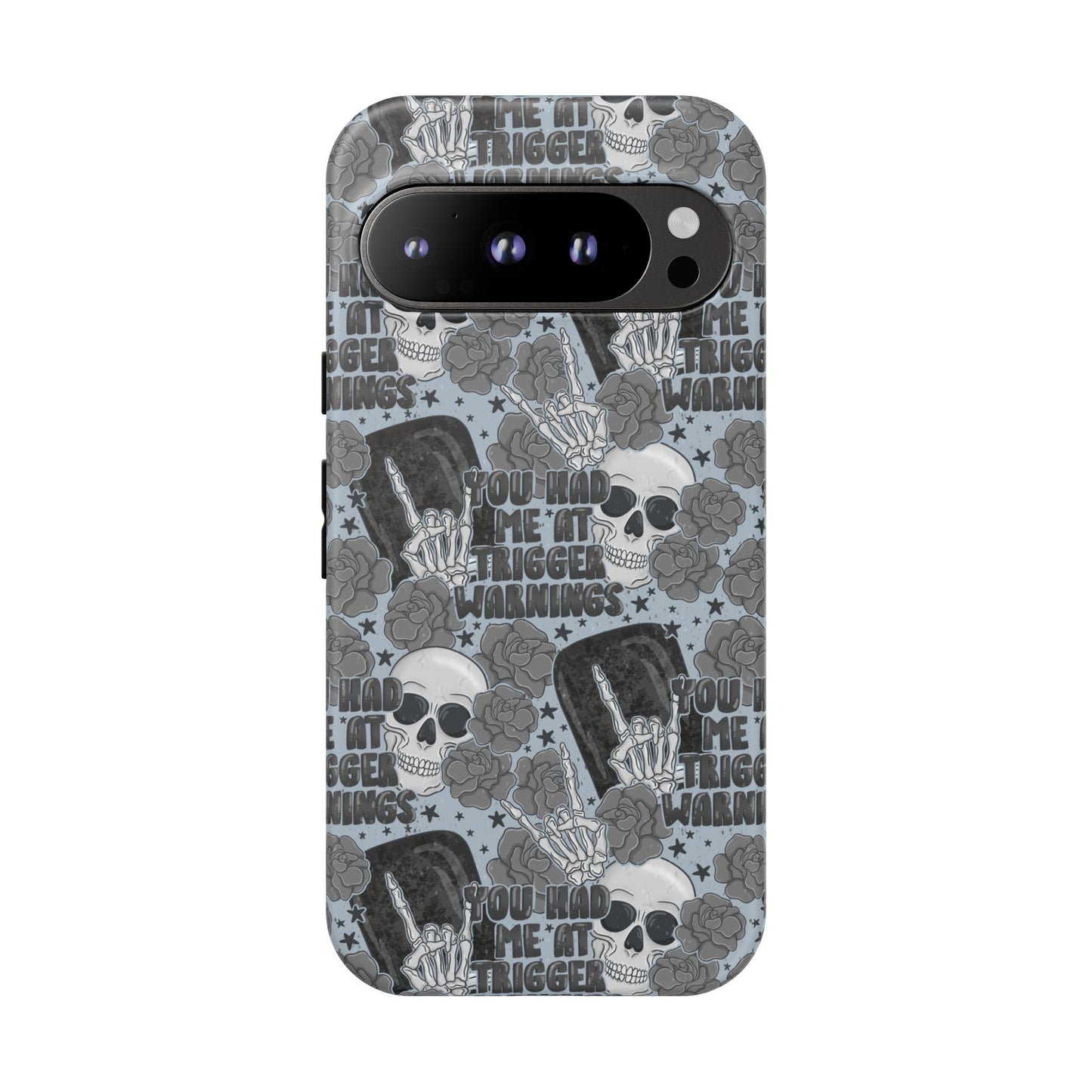 Trigger Warning Tough Phone Case | Shockproof | Samsung Case | Google Case | Bookish