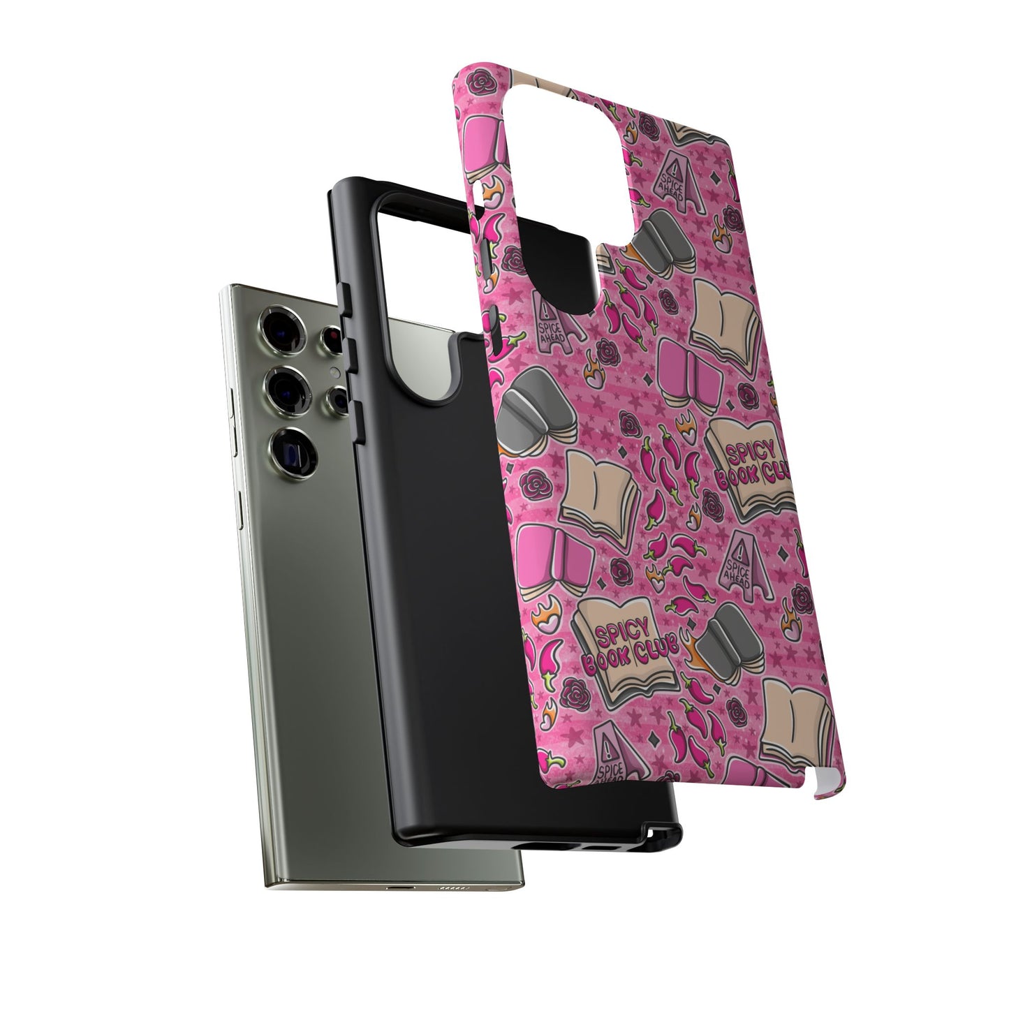 Spicy Book Club Tough Phone Case | Shockproof | Samsung Case | Google Case | Bookish