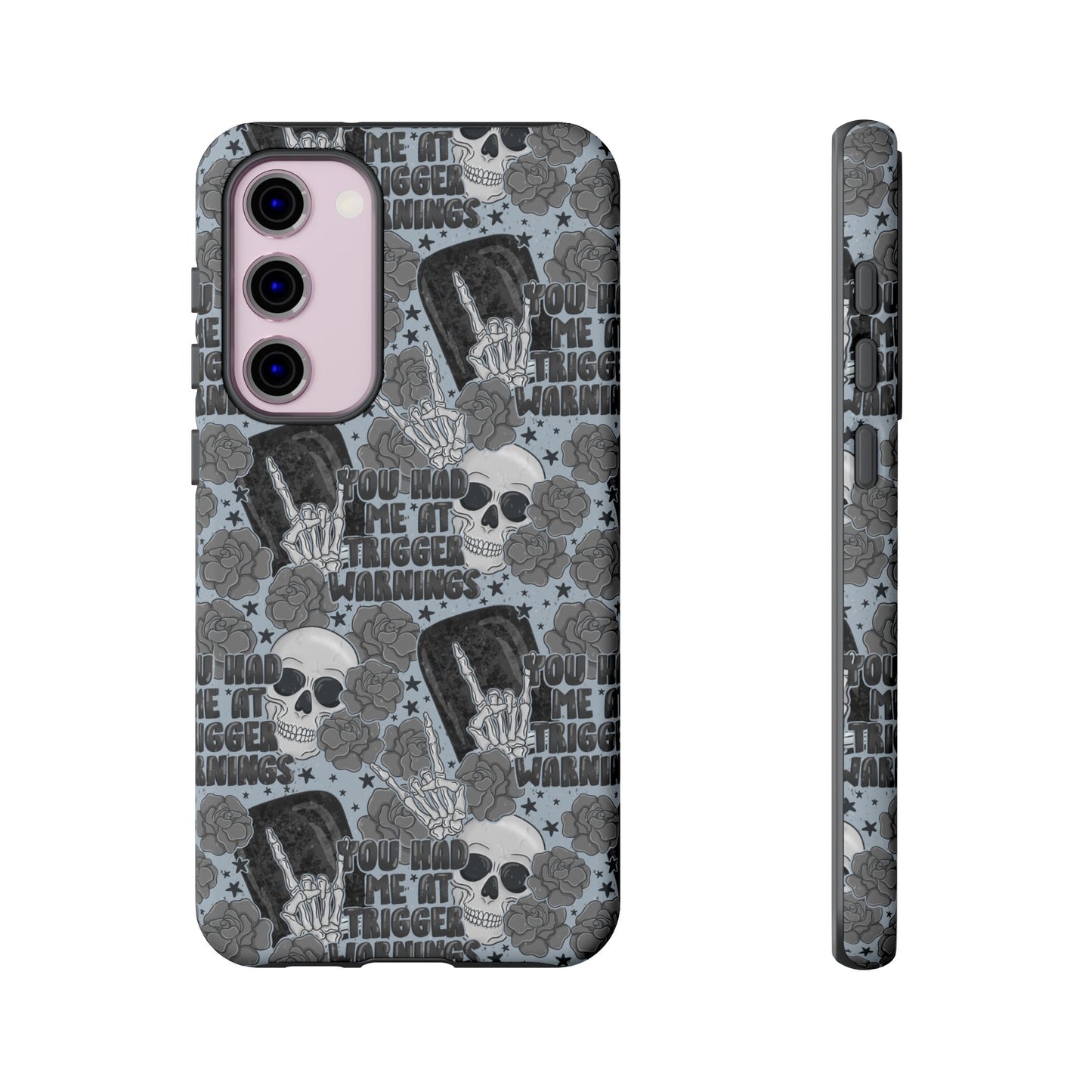 Trigger Warning Tough Phone Case | Shockproof | Samsung Case | Google Case | Bookish