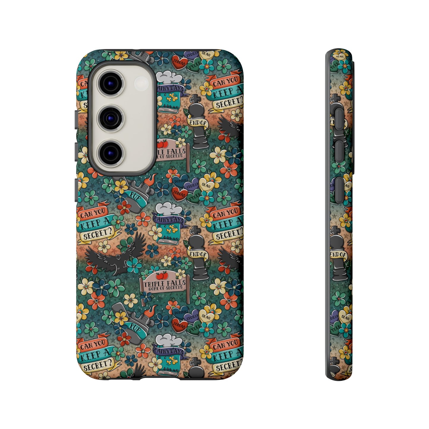 Triple Falls Tough Phone Case | Shockproof | Samsung Case | Google Case | Bookish