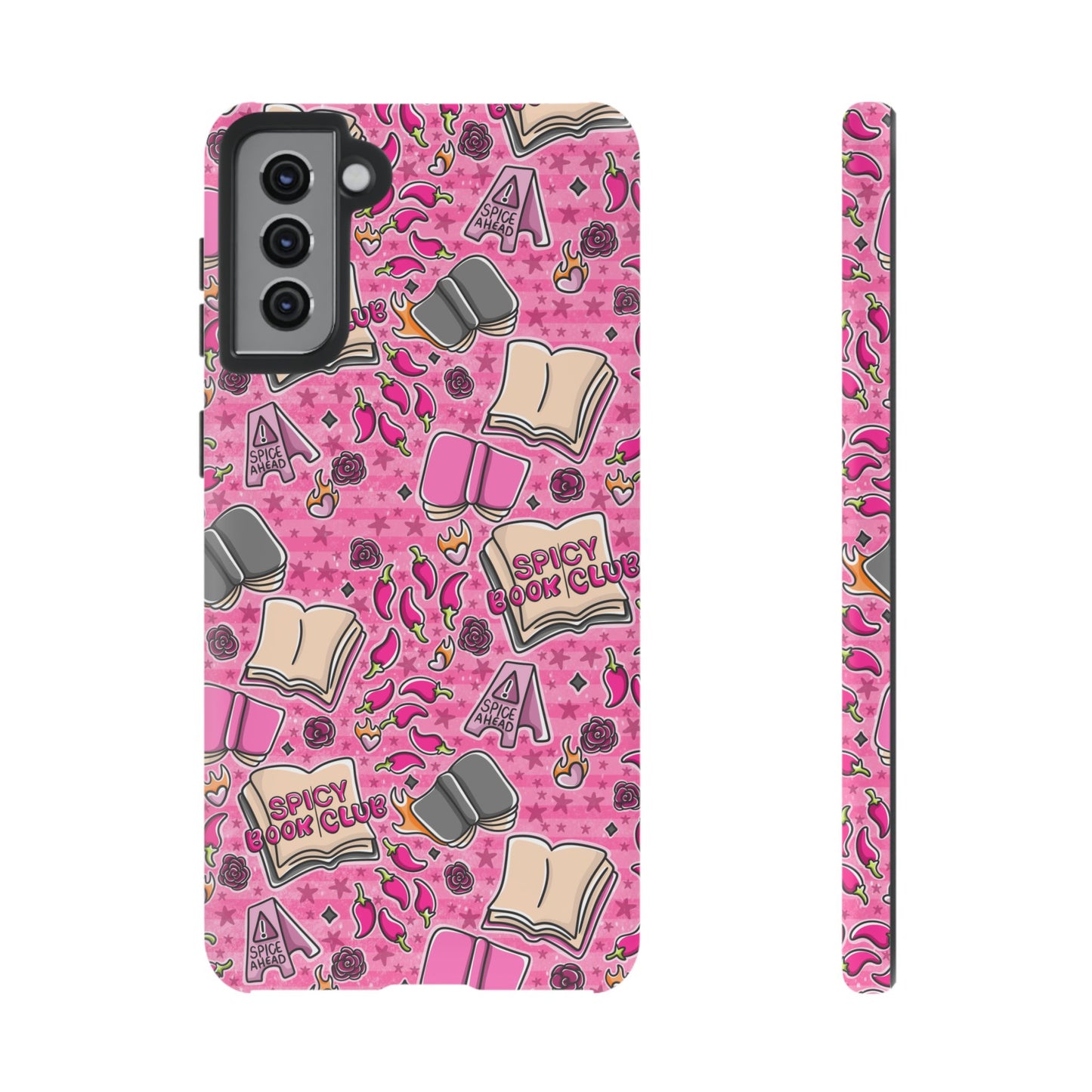 Spicy Book Club Tough Phone Case | Shockproof | Samsung Case | Google Case | Bookish