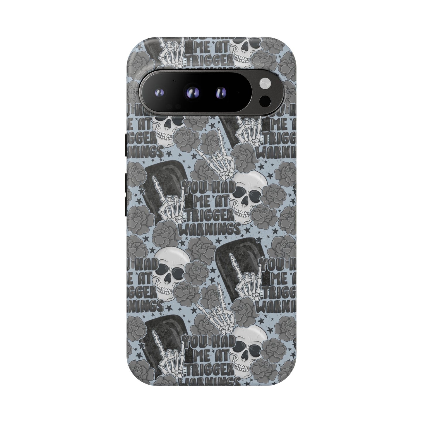 Trigger Warning Tough Phone Case | Shockproof | Samsung Case | Google Case | Bookish