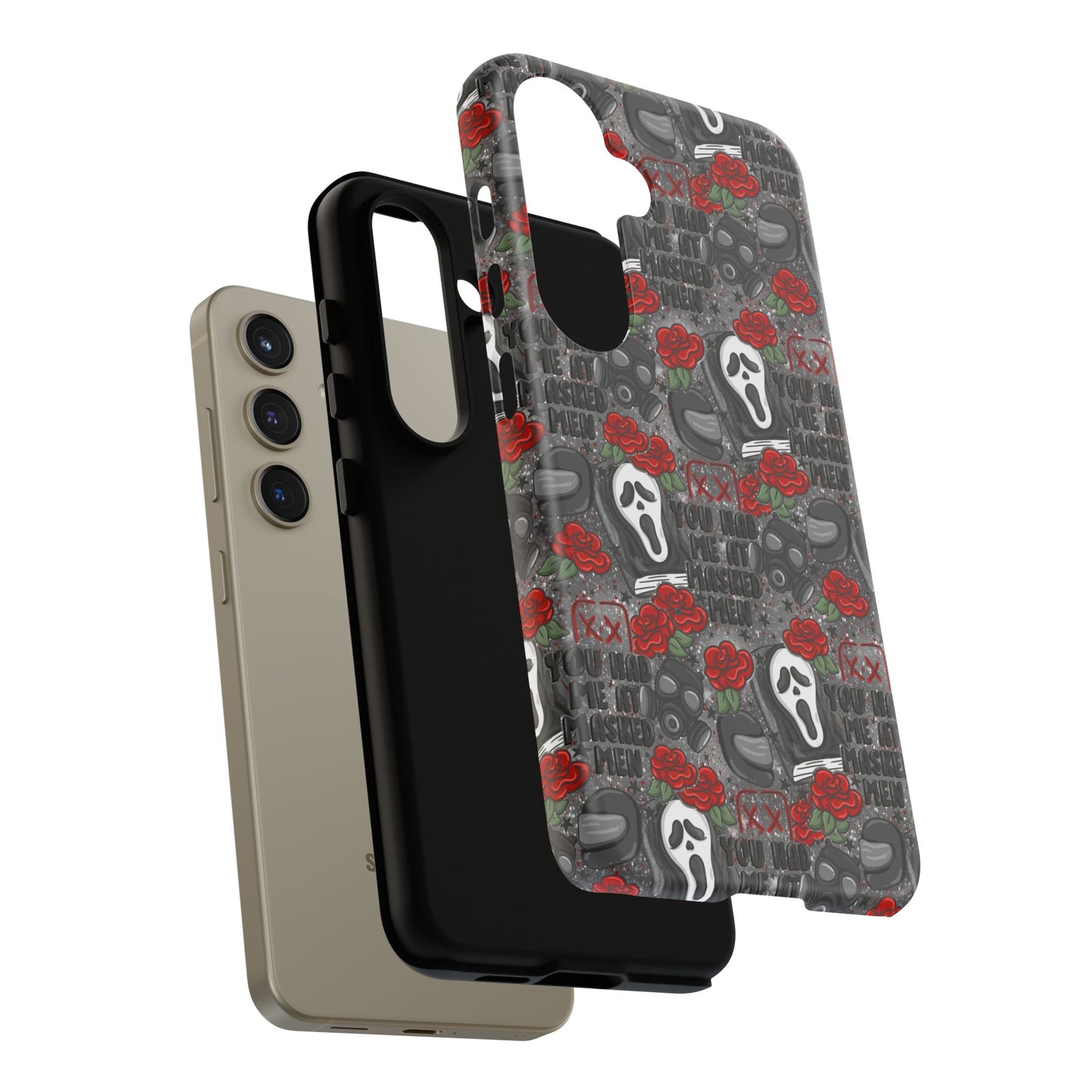 Masked Men Tough Phone Case | Shockproof | Samsung Case | Google Case | Bookish