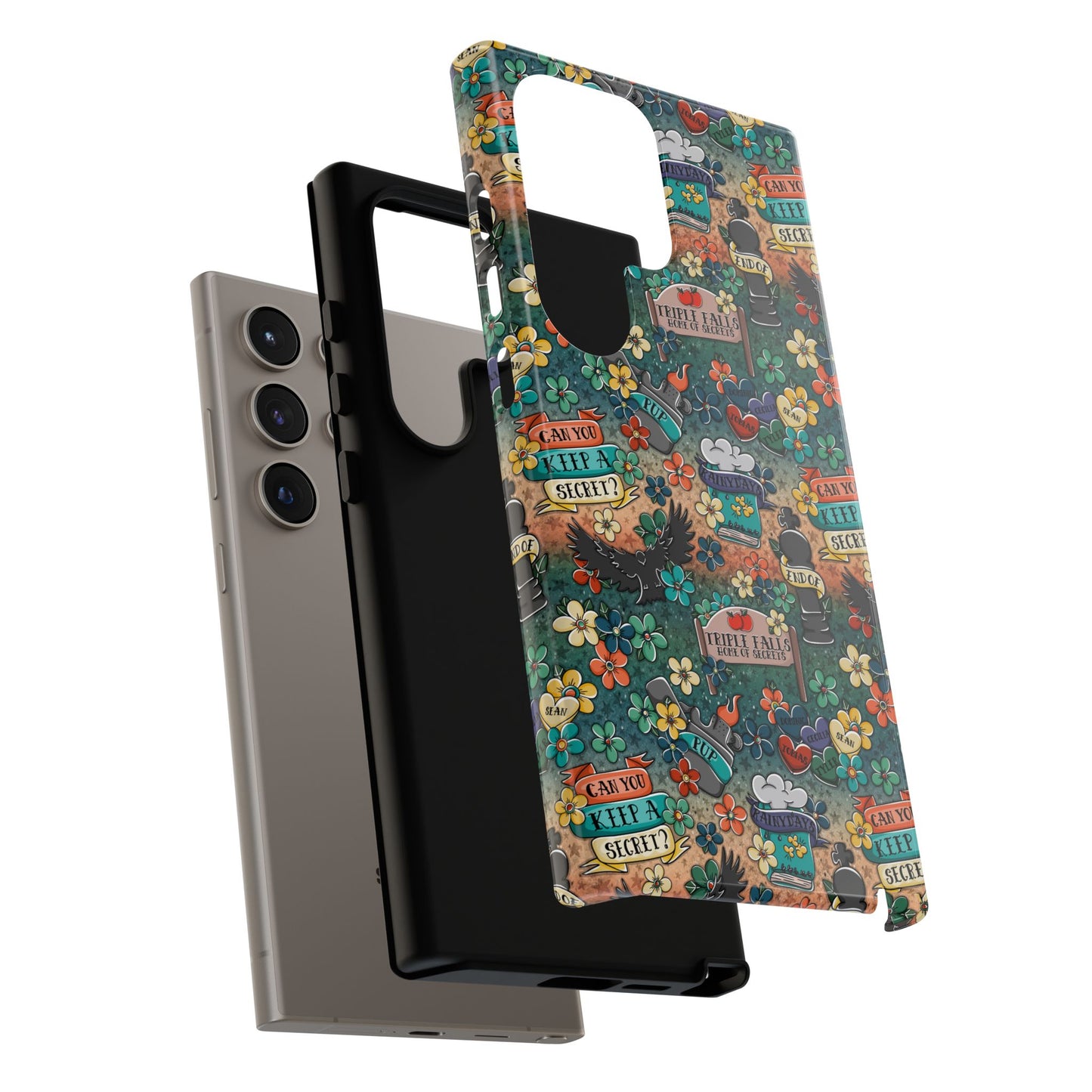 Triple Falls Tough Phone Case | Shockproof | Samsung Case | Google Case | Bookish