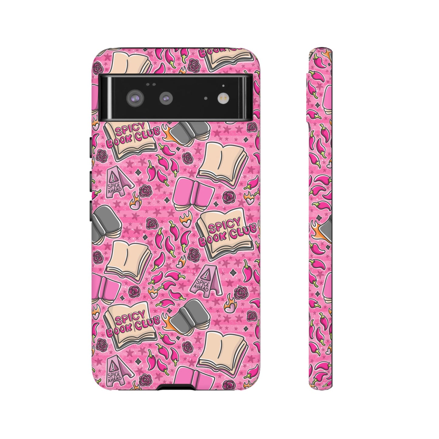 Spicy Book Club Tough Phone Case | Shockproof | Samsung Case | Google Case | Bookish