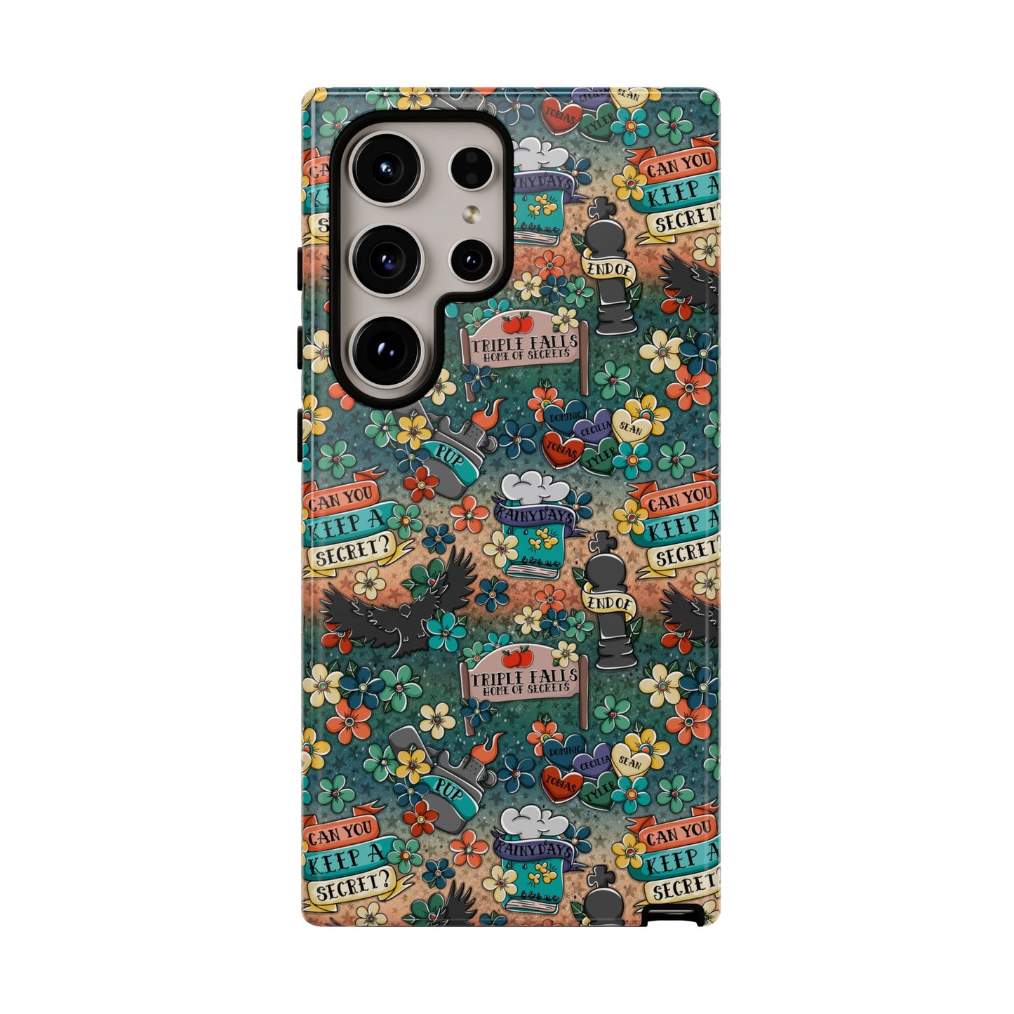Triple Falls Tough Phone Case | Shockproof | Samsung Case | Google Case | Bookish
