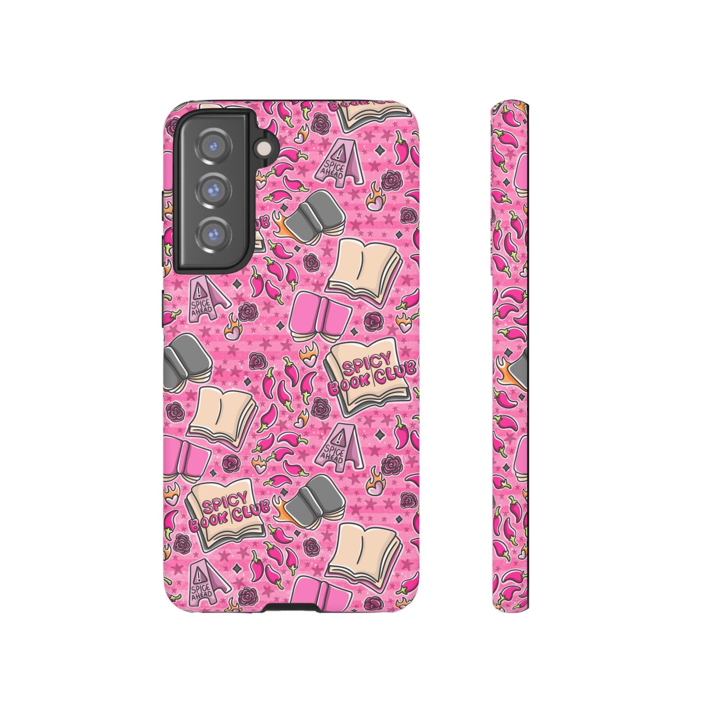 Spicy Book Club Tough Phone Case | Shockproof | Samsung Case | Google Case | Bookish