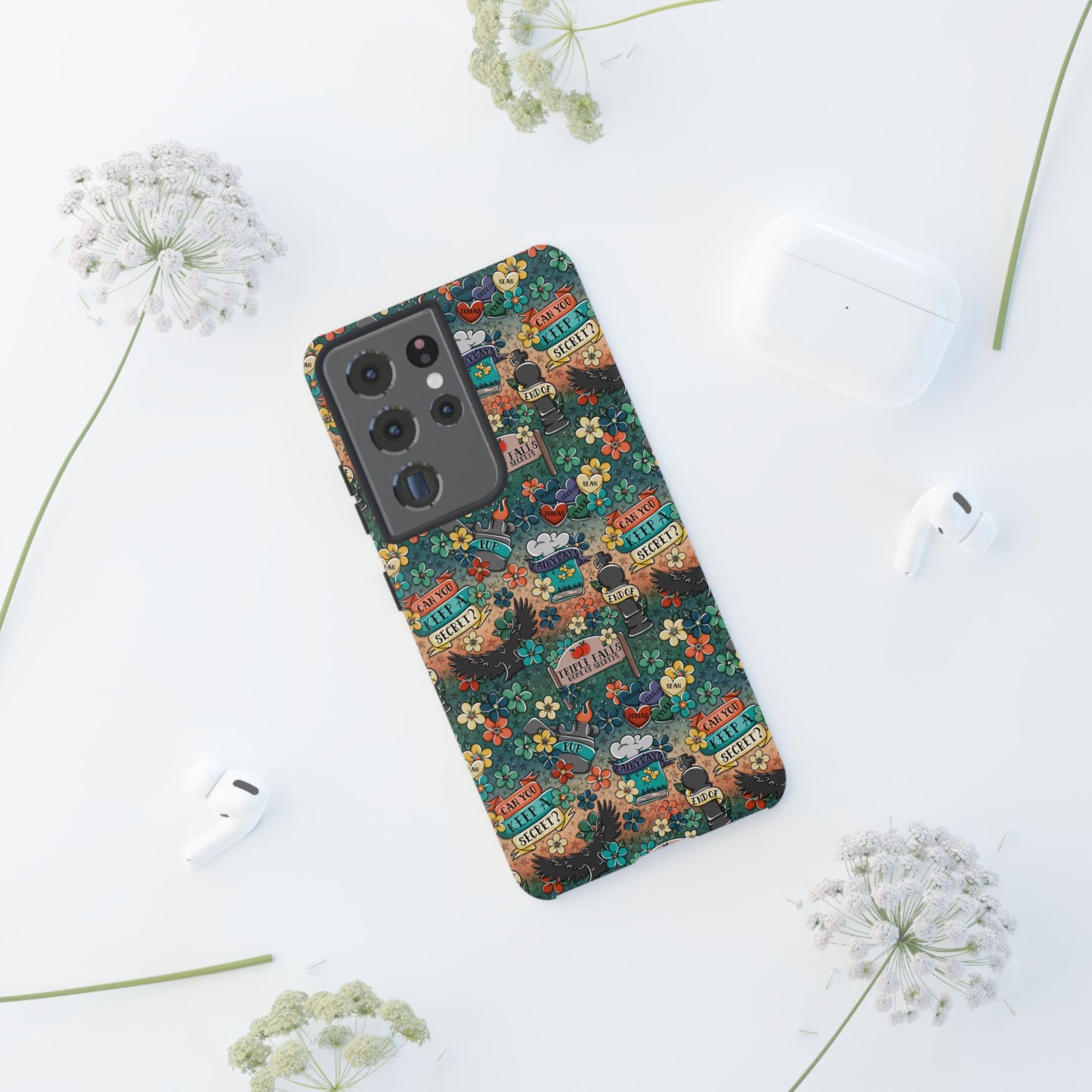 Triple Falls Tough Phone Case | Shockproof | Samsung Case | Google Case | Bookish