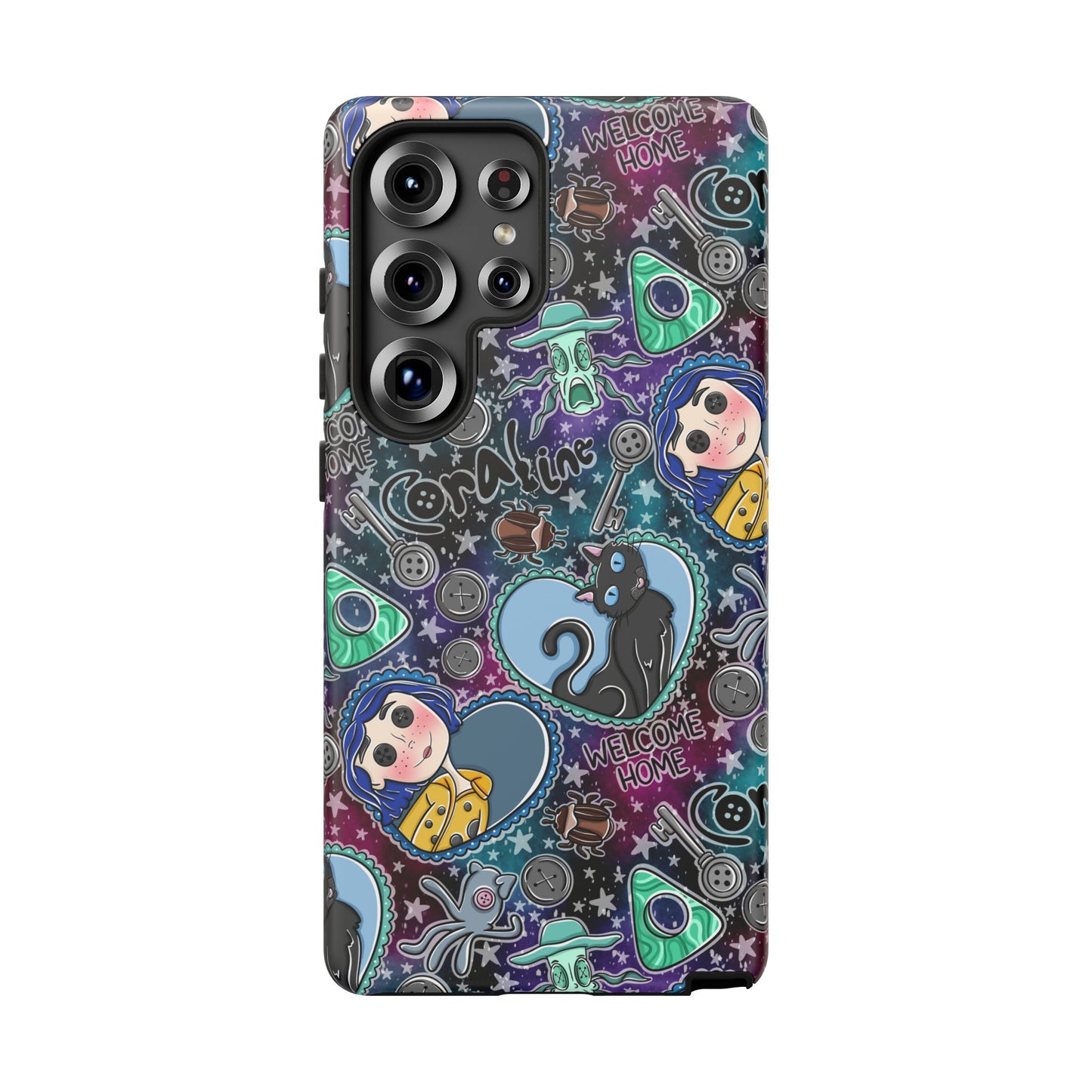 Button Girl Tough Phone Case | Shockproof | Samsung Case | Google Case |