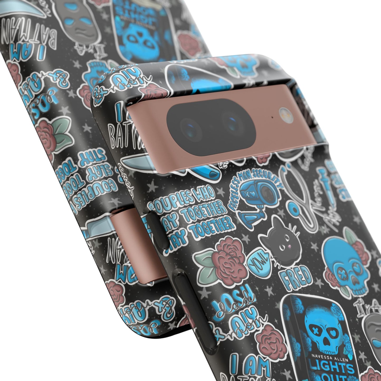Lights Out Tough Phone Case | Shockproof | Samsung Case | Google Case | Bookish