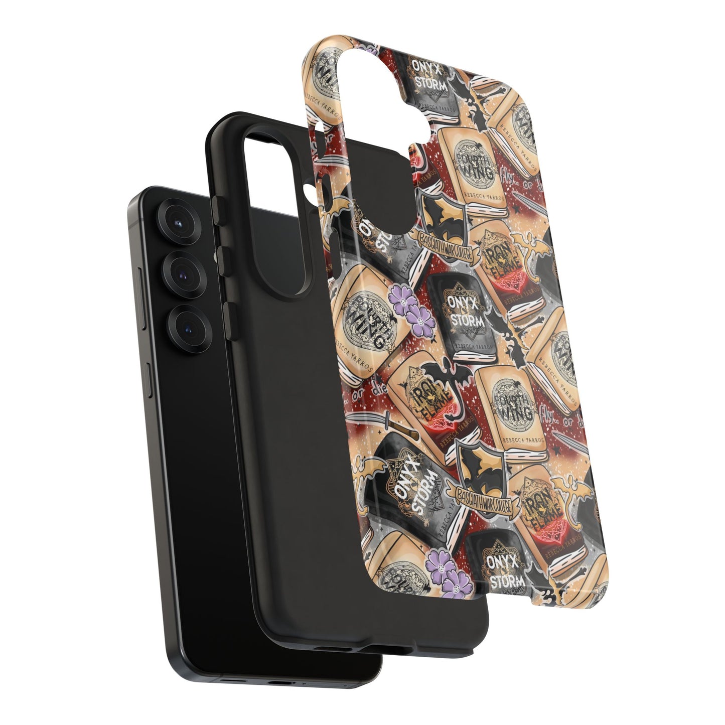 Fourth Wing Tough Phone Case | Shockproof | Samsung Case | Google Case | Bookish