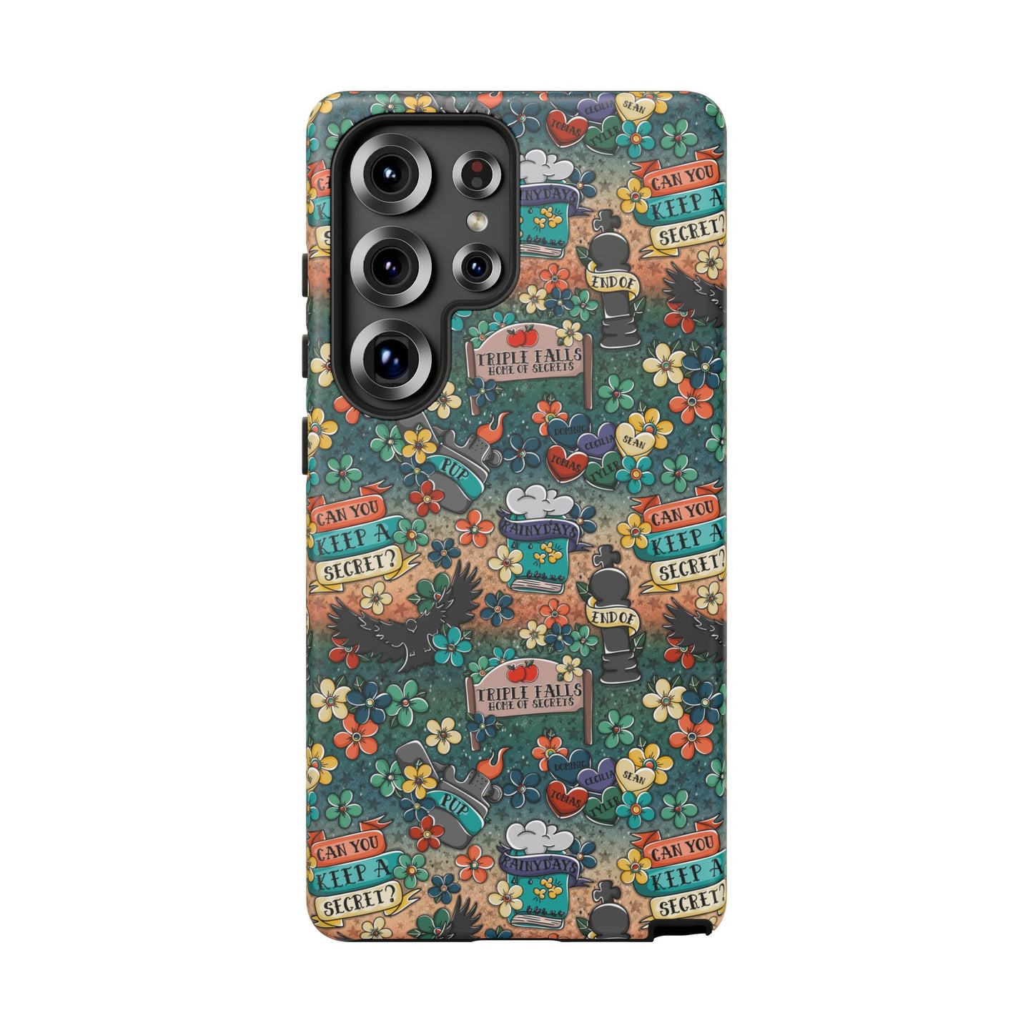 Triple Falls Tough Phone Case | Shockproof | Samsung Case | Google Case | Bookish