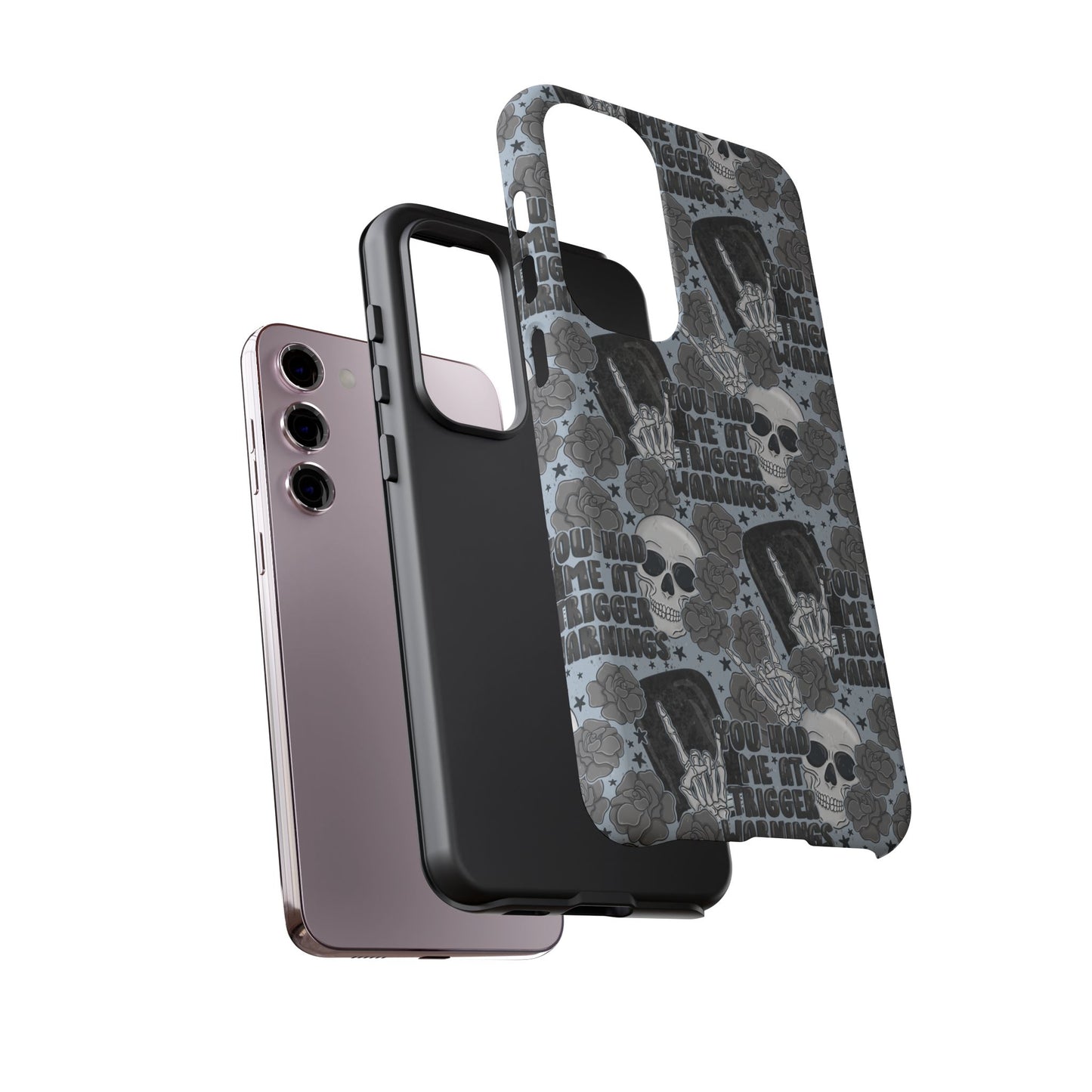 Trigger Warning Tough Phone Case | Shockproof | Samsung Case | Google Case | Bookish