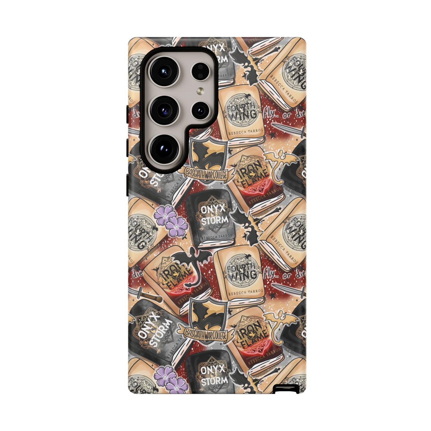 Fourth Wing Tough Phone Case | Shockproof | Samsung Case | Google Case | Bookish