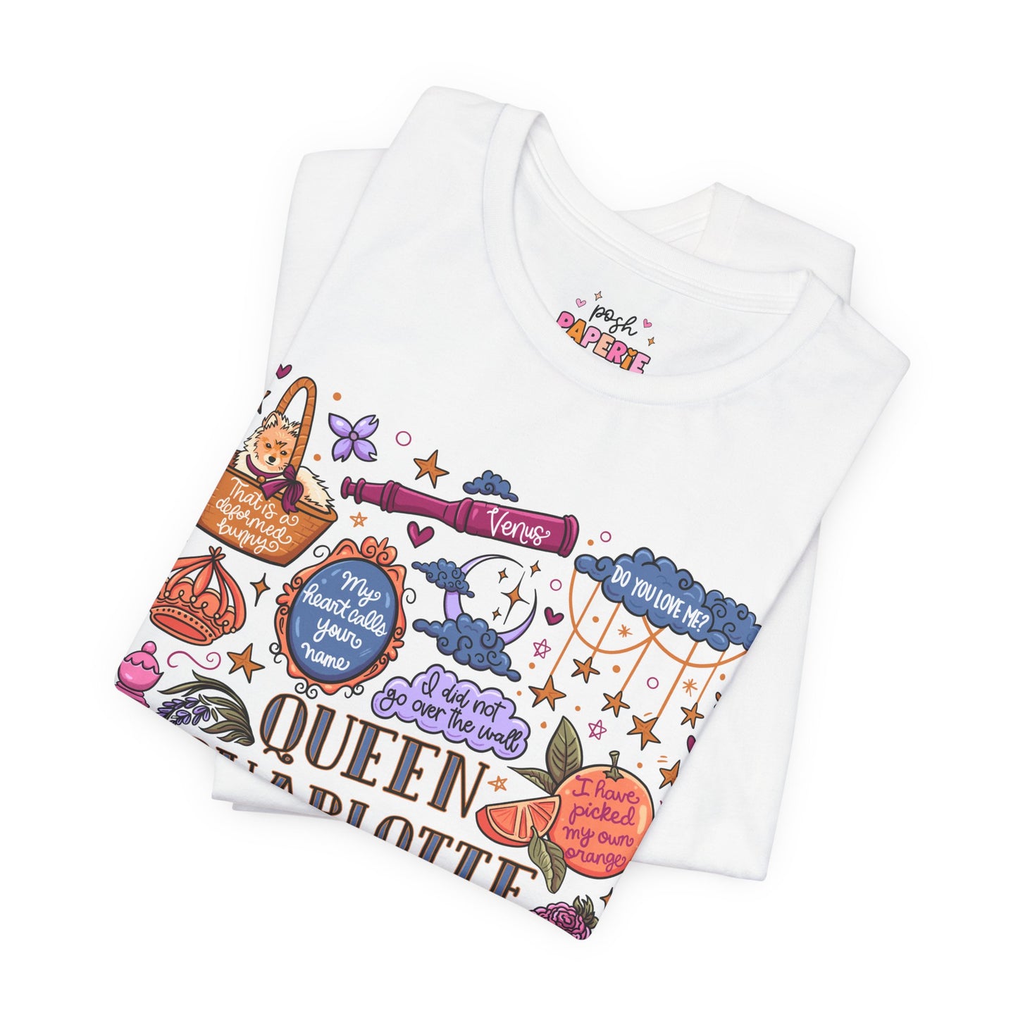 Queen Charlotte T-Shirt | Graphic Tee | Bookish Merch |