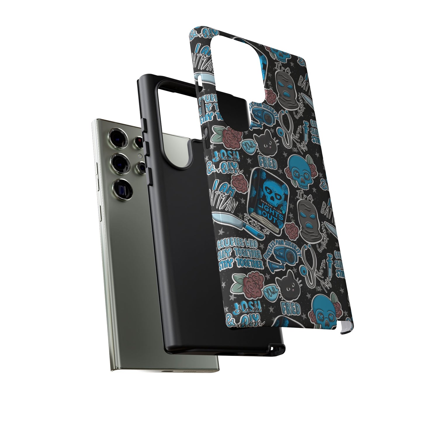 Lights Out Tough Phone Case | Shockproof | Samsung Case | Google Case | Bookish