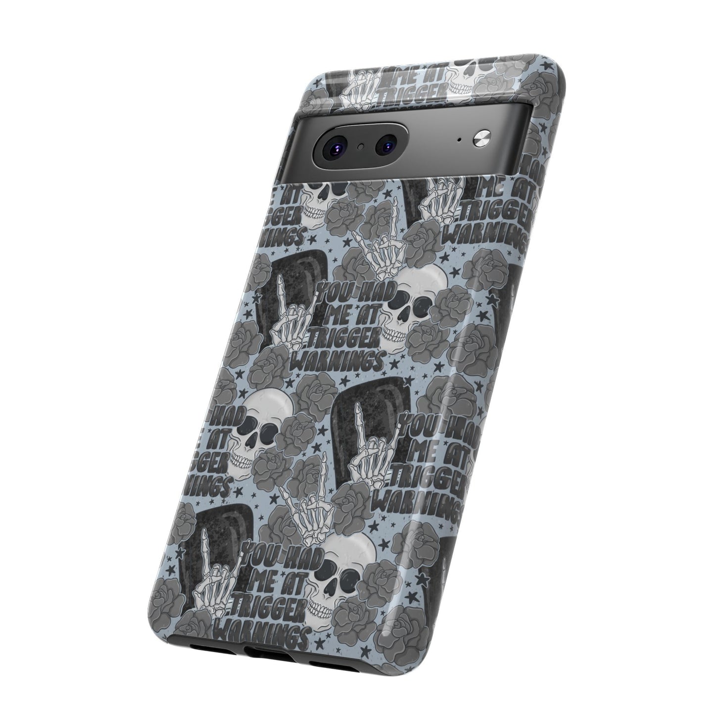 Trigger Warning Tough Phone Case | Shockproof | Samsung Case | Google Case | Bookish