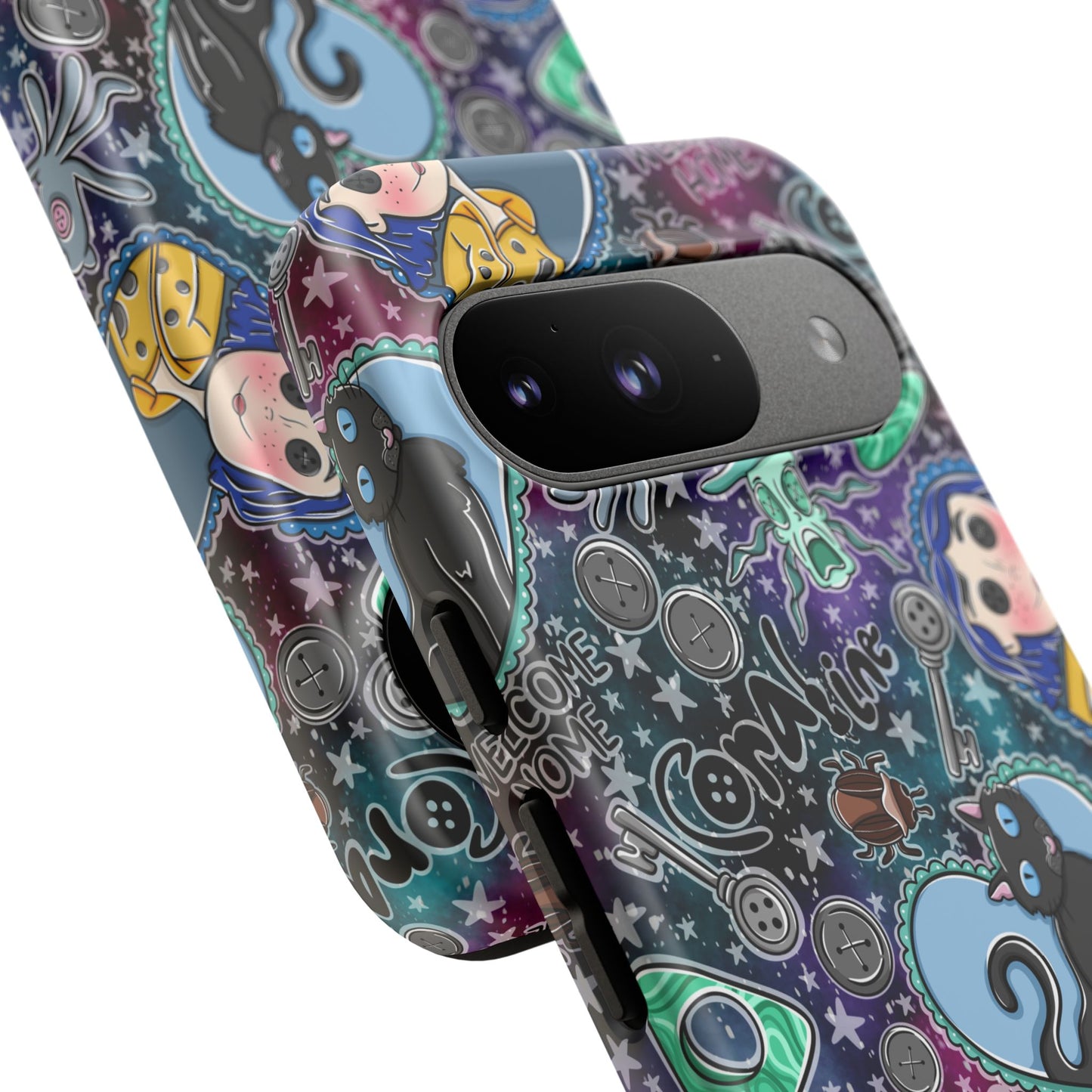 Button Girl Tough Phone Case | Shockproof | Samsung Case | Google Case |