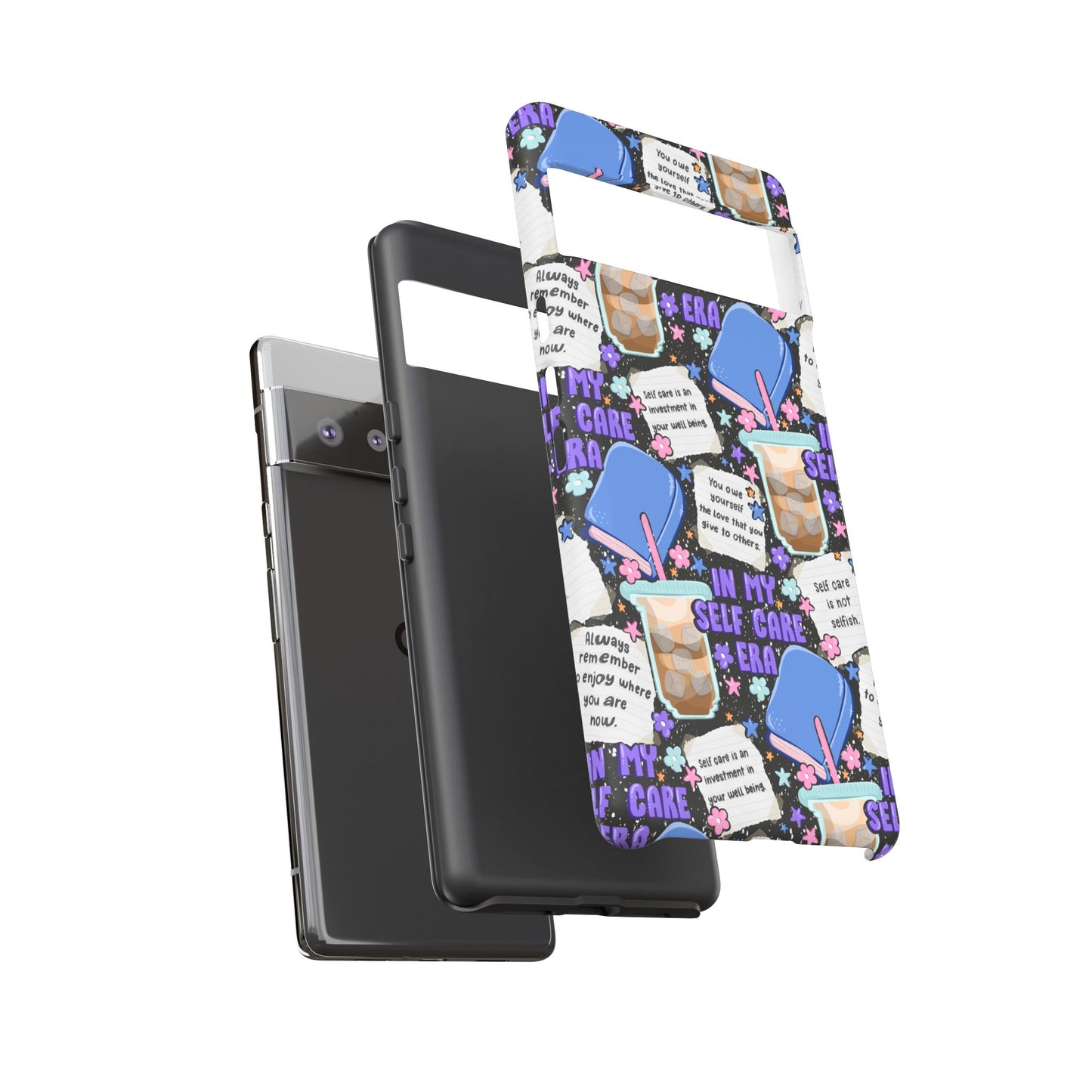 Self Care Tough Phone Case | Shockproof | Samsung Case | Google Case | Bookish