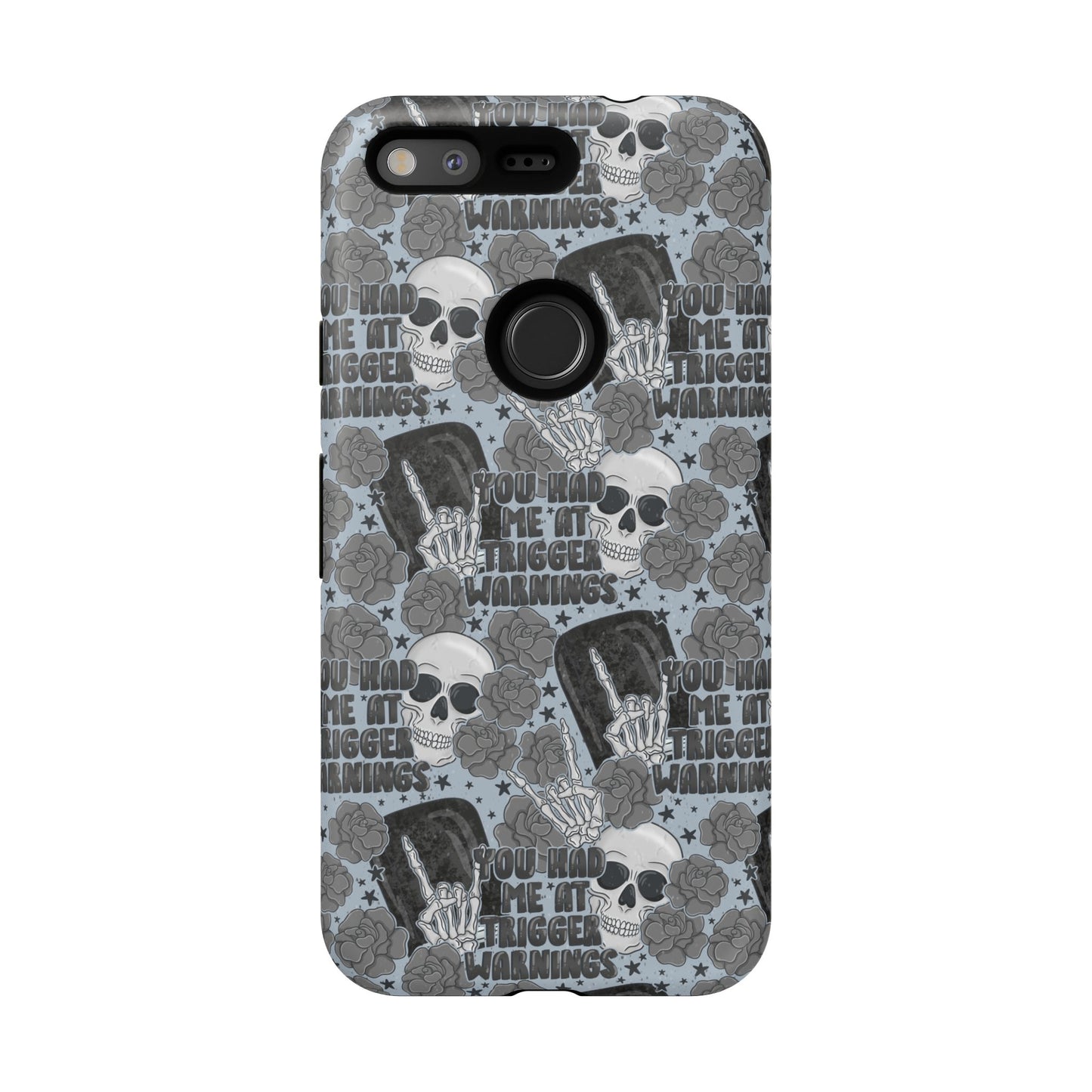 Trigger Warning Tough Phone Case | Shockproof | Samsung Case | Google Case | Bookish