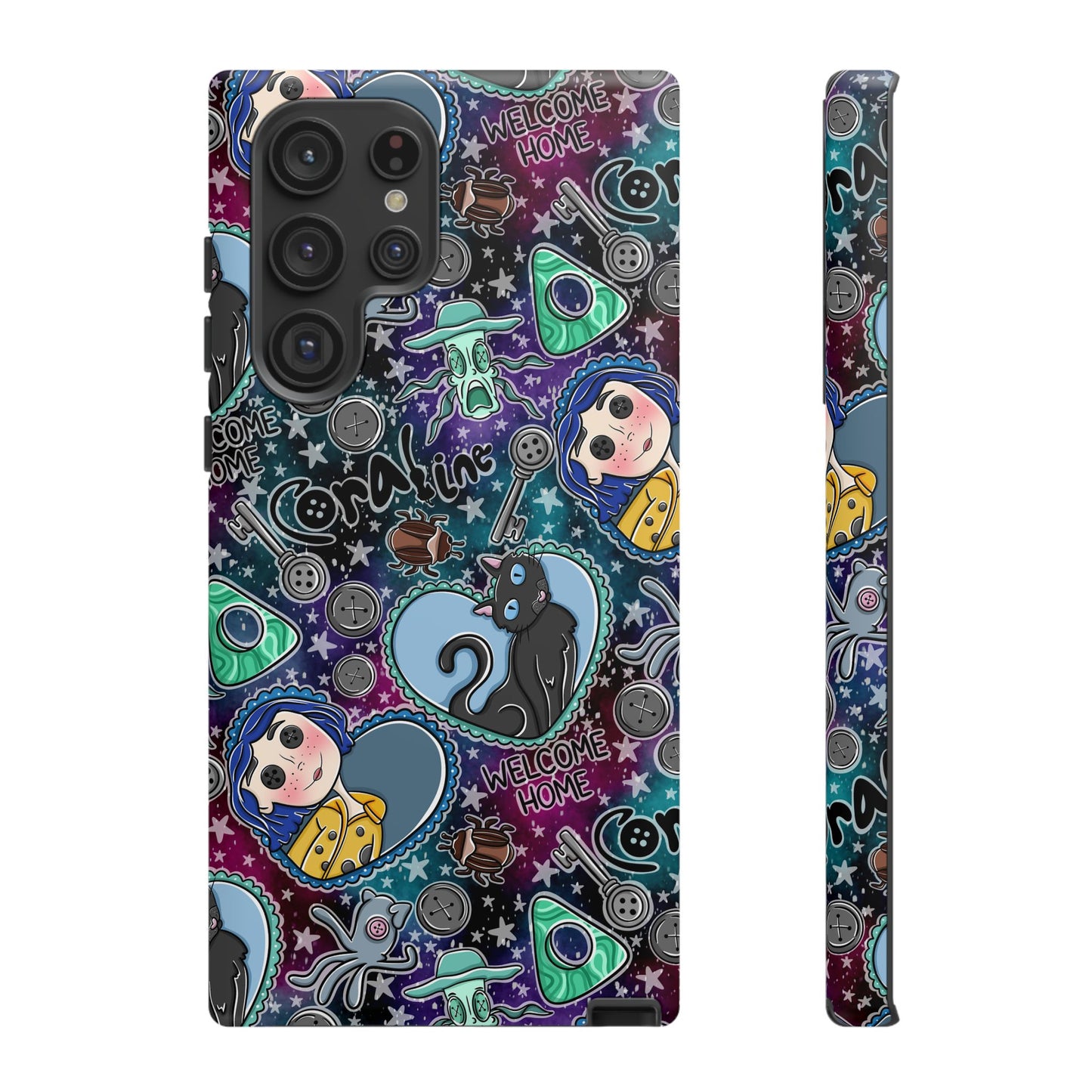 Button Girl Tough Phone Case | Shockproof | Samsung Case | Google Case |
