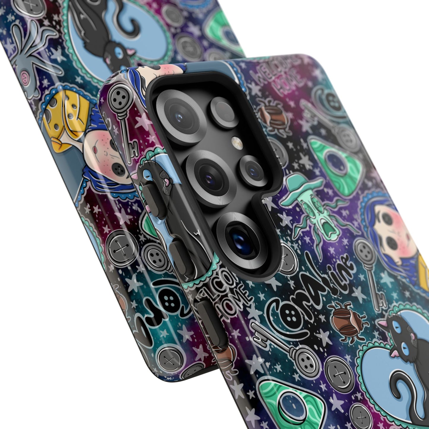 Button Girl Tough Phone Case | Shockproof | Samsung Case | Google Case |