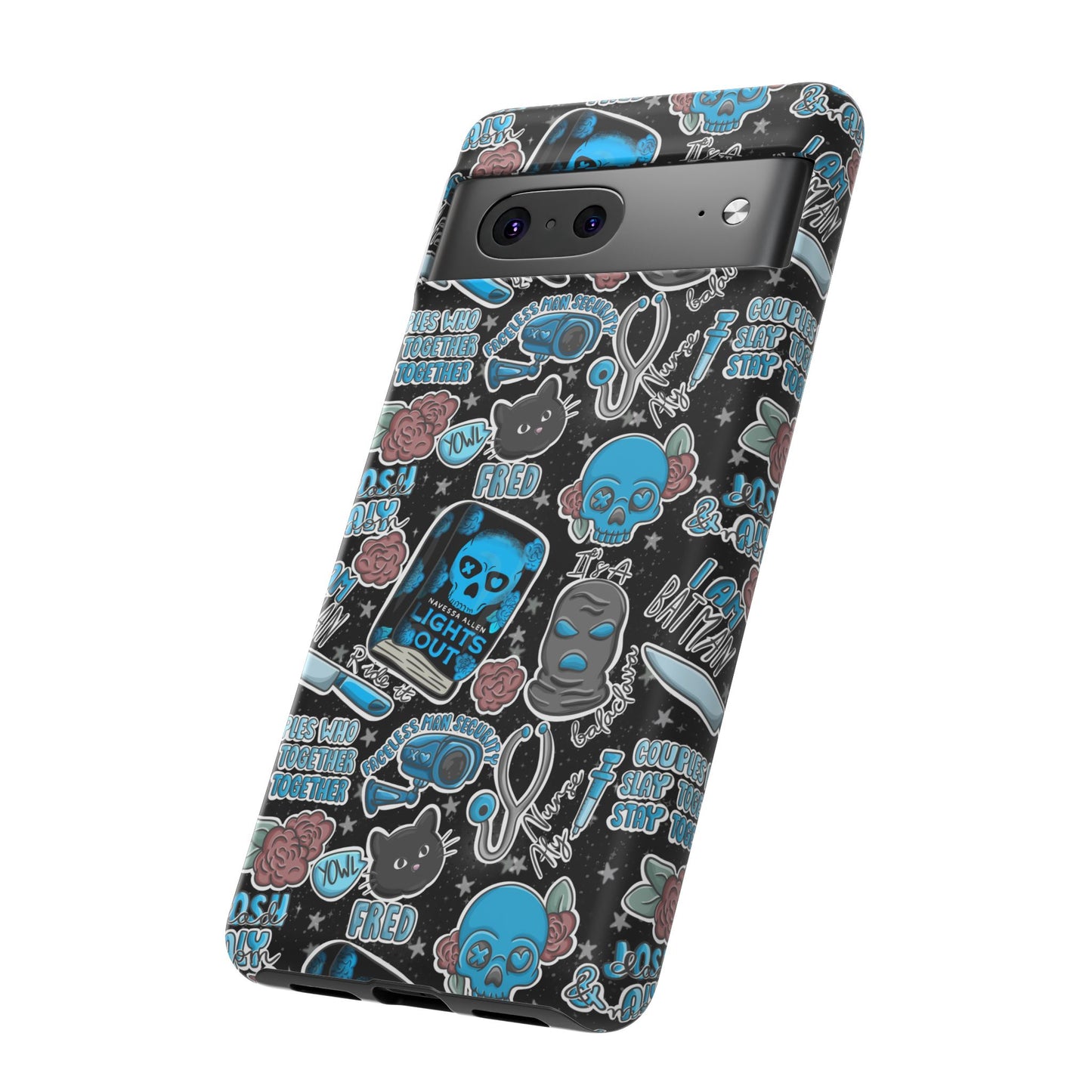 Lights Out Tough Phone Case | Shockproof | Samsung Case | Google Case | Bookish