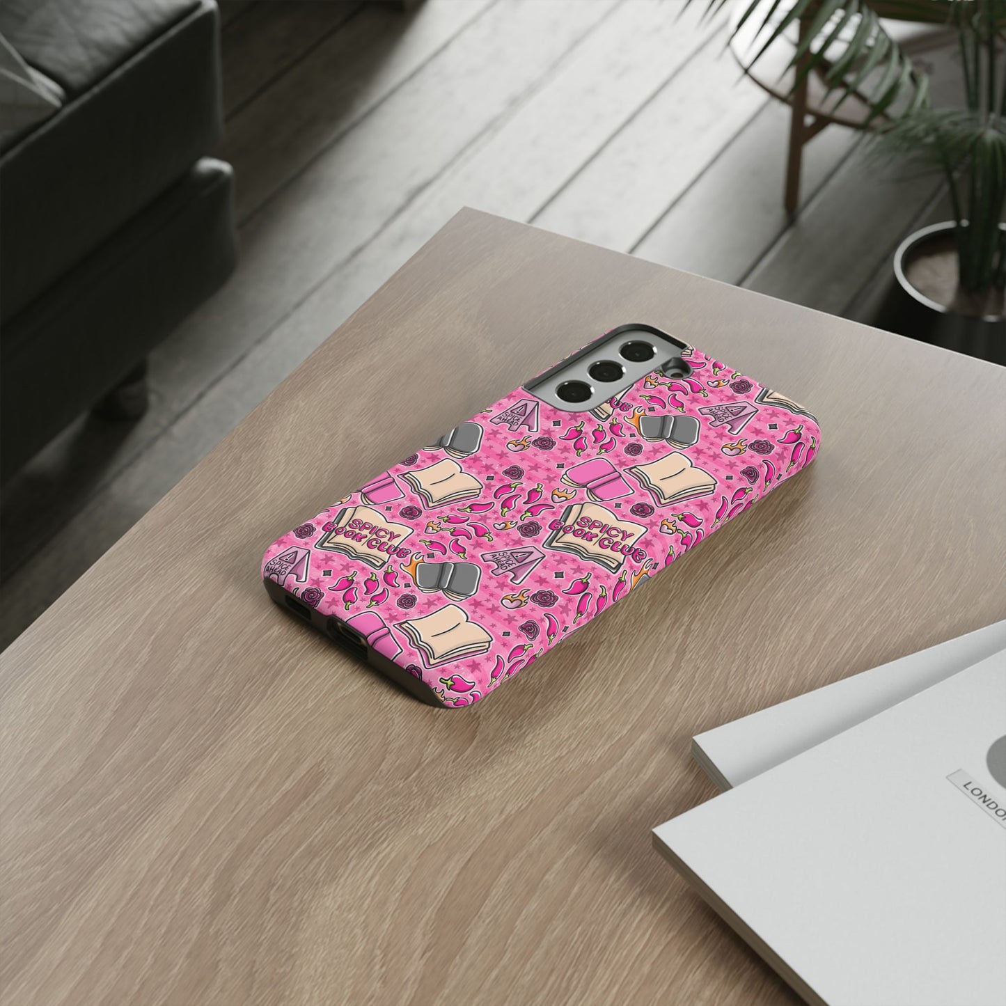 Spicy Book Club Tough Phone Case | Shockproof | Samsung Case | Google Case | Bookish